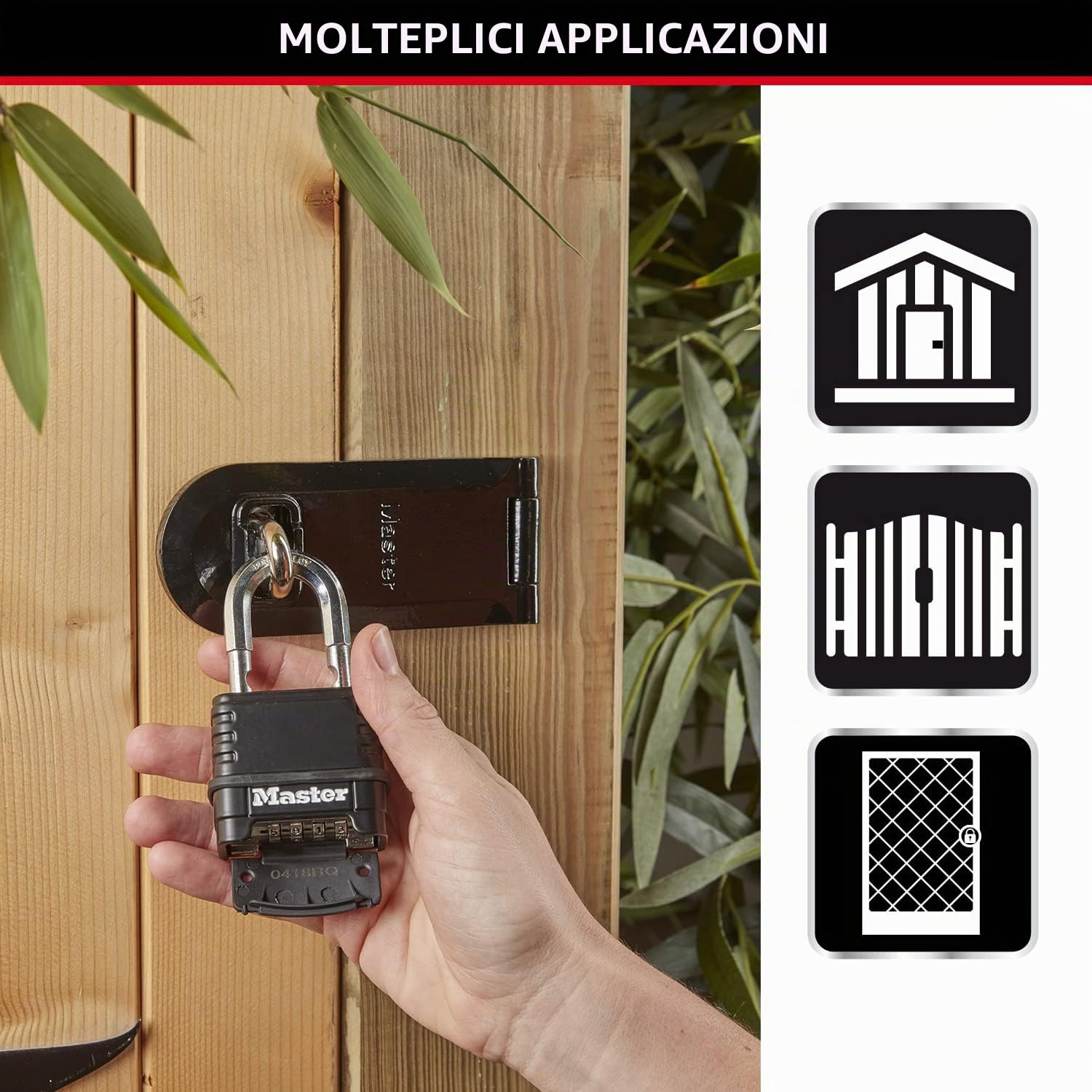 Master Lock Lucchetto ad Alta Sicurezza Ottimo per Portali, Garage