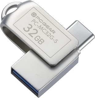オーム電機 USBメモリー 32GB TypeC&TypeA対応 PC-MC32G-S 01-0063 OHM
