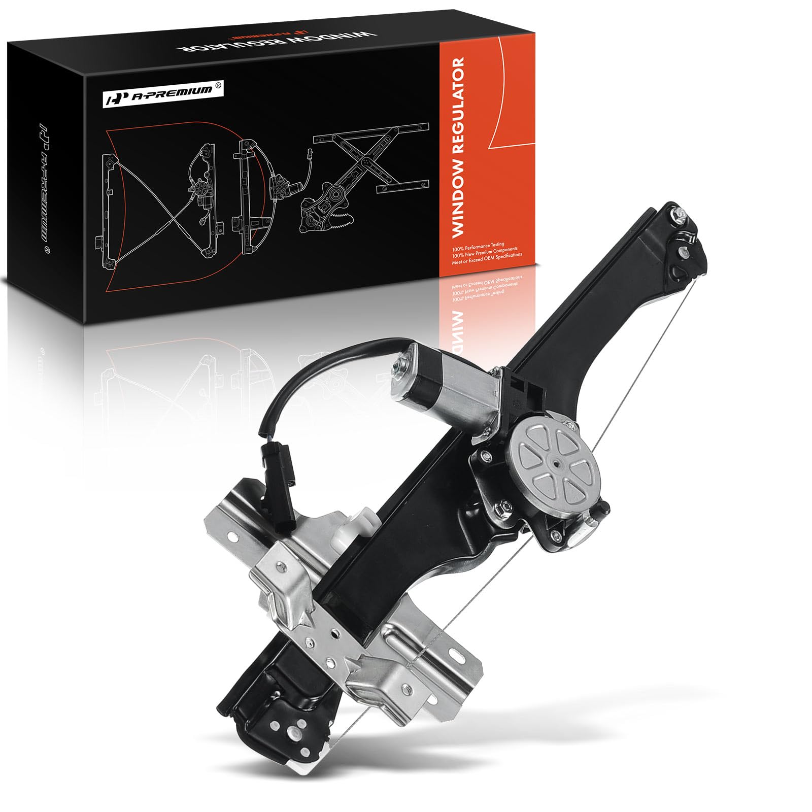 Photo 1 of A-Premium Power Window Regulator with 2-Pin Motor Compatible with Buick Enclave 2013-2016 & Chevrolet Traverse 2013-2016 & GMC Acadia 2013-2016, Front Left Driver Side