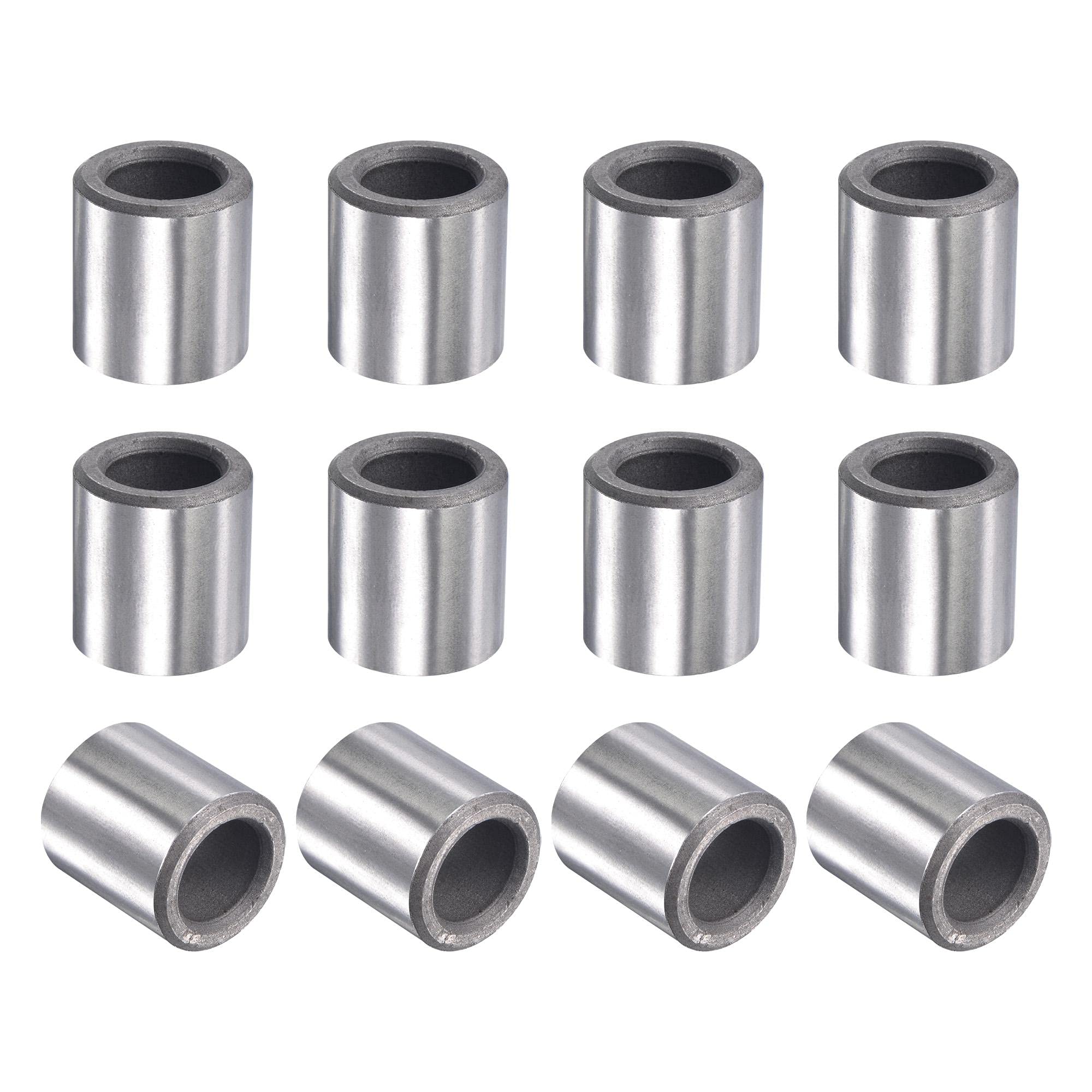 Sleeve Bearings 14x22.2x24mm Sintered Iron Self-Lubricating Bushing 12pcs