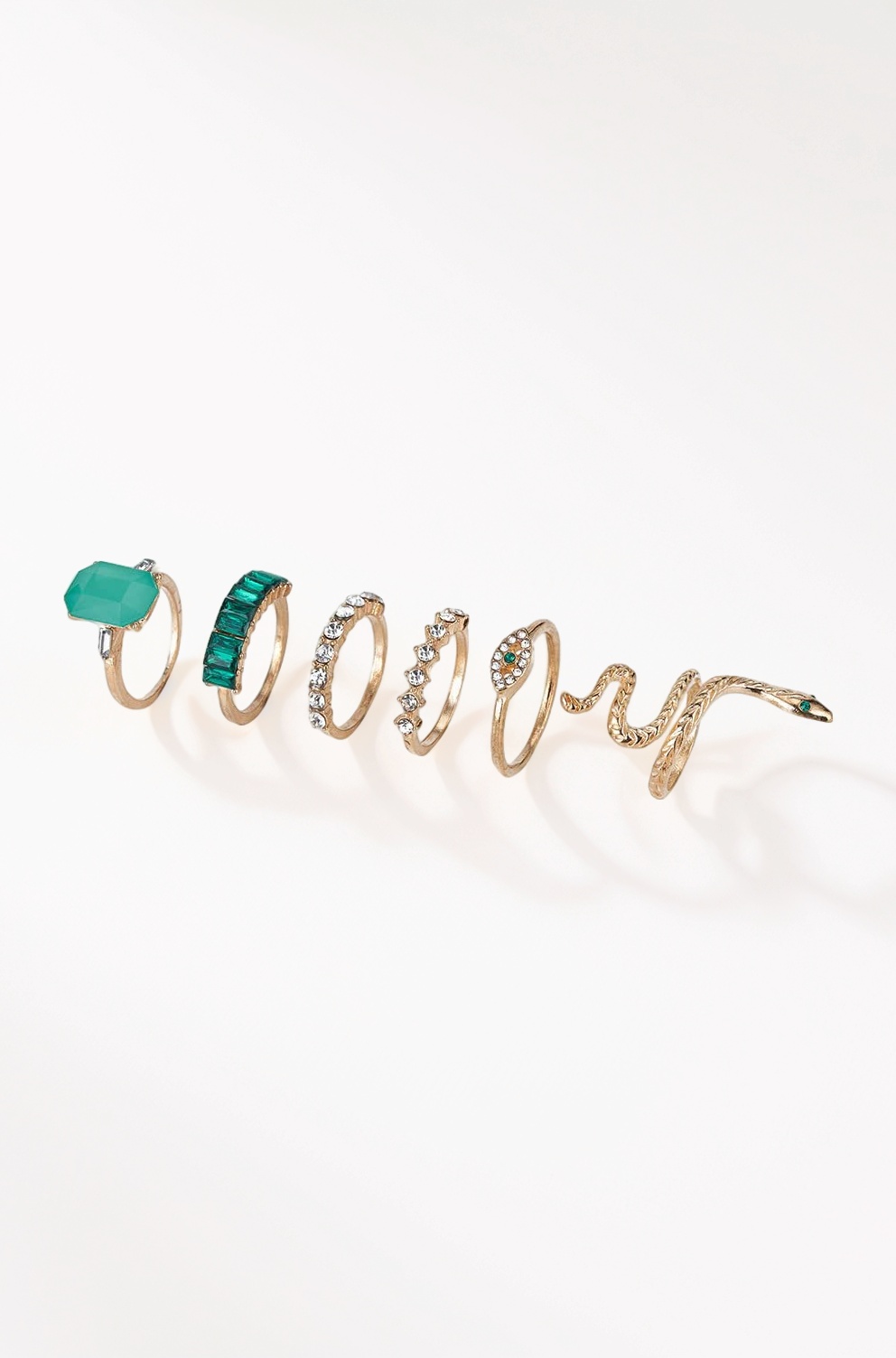 Stackable Rings For Girls Finger Ring Oxidized Free Size Silver Plated AD Free Size Silver Boho Midi Finger Rings For Women Girls Ring Jewellery Combo Set