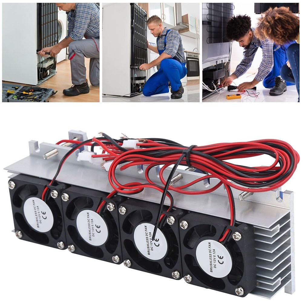 288W Semiconductor Refrigerator Peltier Cooler 12V DC Water-Cooled Module for 20L Space Exploration and Learning