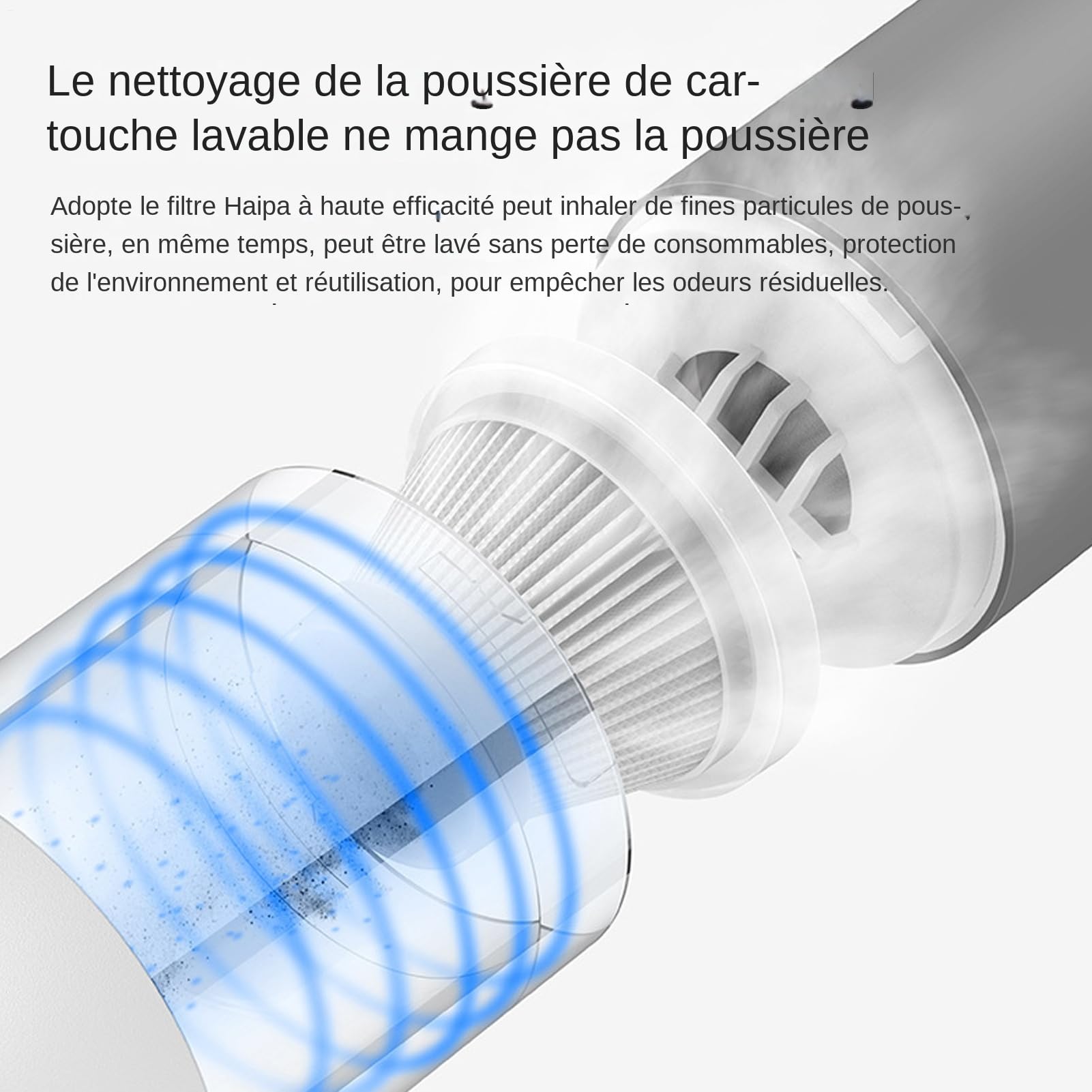 Aspirador para Coche Recargable de Bajo Ruido