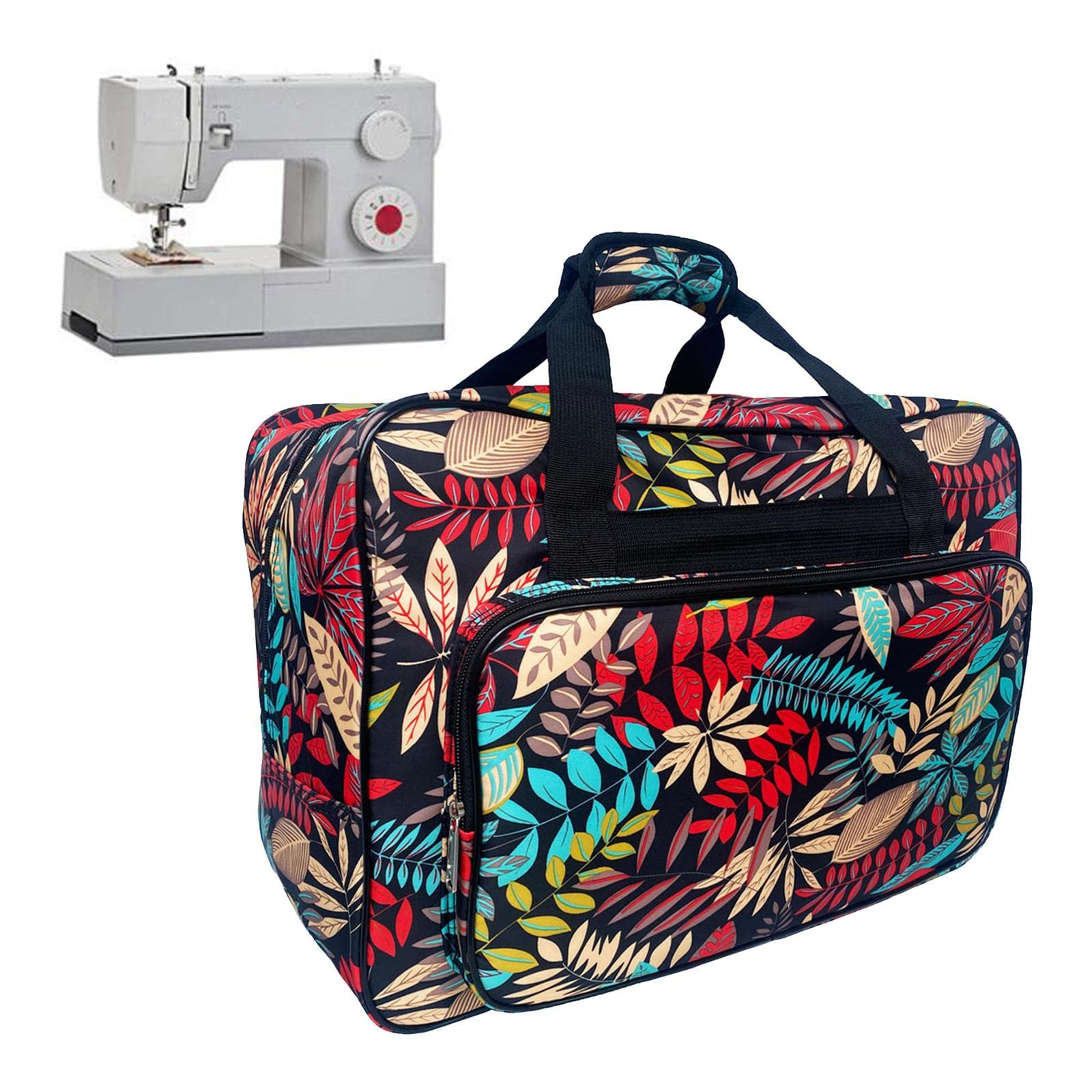 Harilla pour Machine à Coudre, Sac fourre-Tout de Rangement Portable avec Poches Compartimentées, Adapter à Plupart des Machines à Coudre Standard