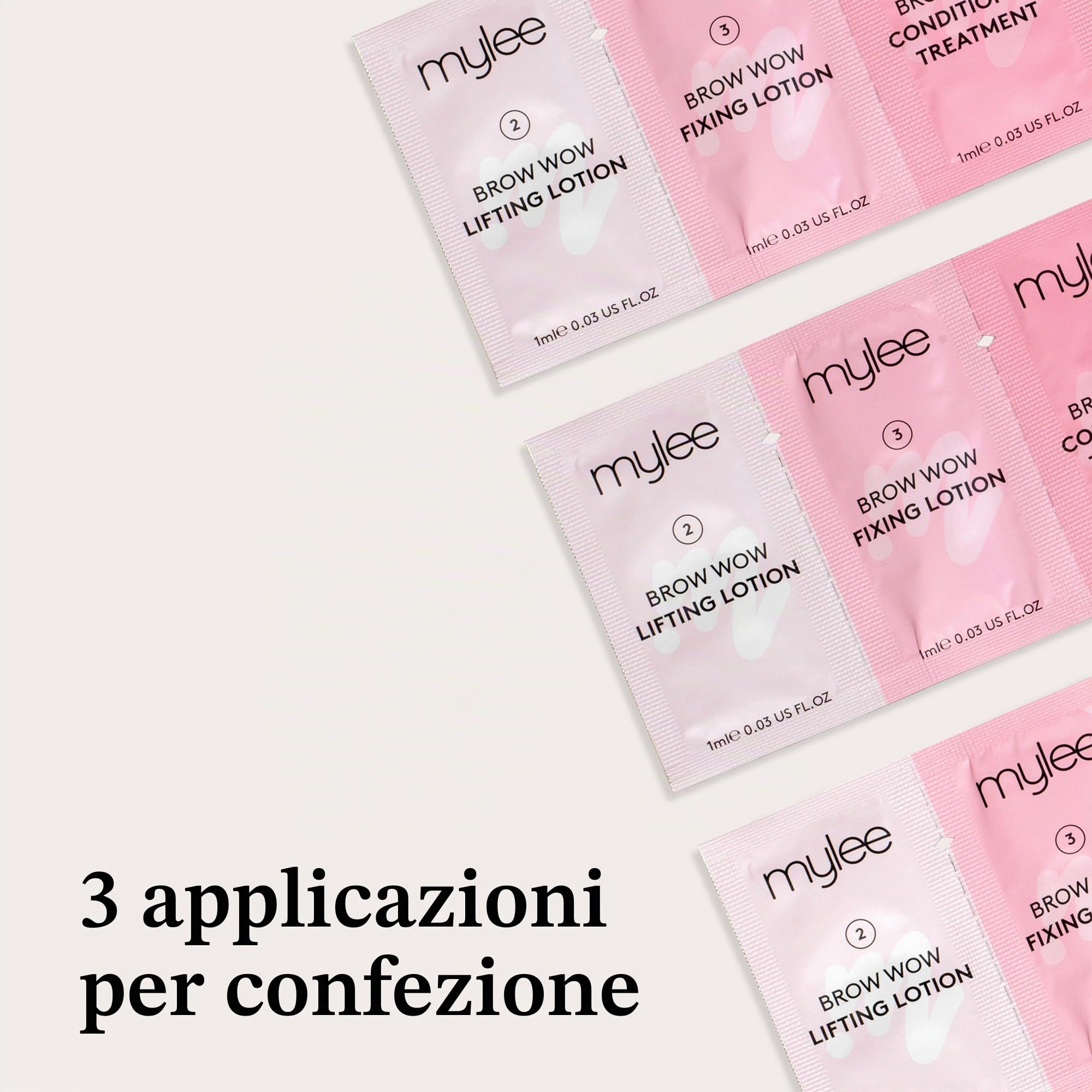 Mylee Kit Laminazione Brow Wow, Dura Fino a 4 Settimane | Laminazione Sopracciglia Qualità da Salone a Casa, Sopracciglia Folte in Pochi Minuti, Sistema in 3 Fasi, 3 Applicazioni