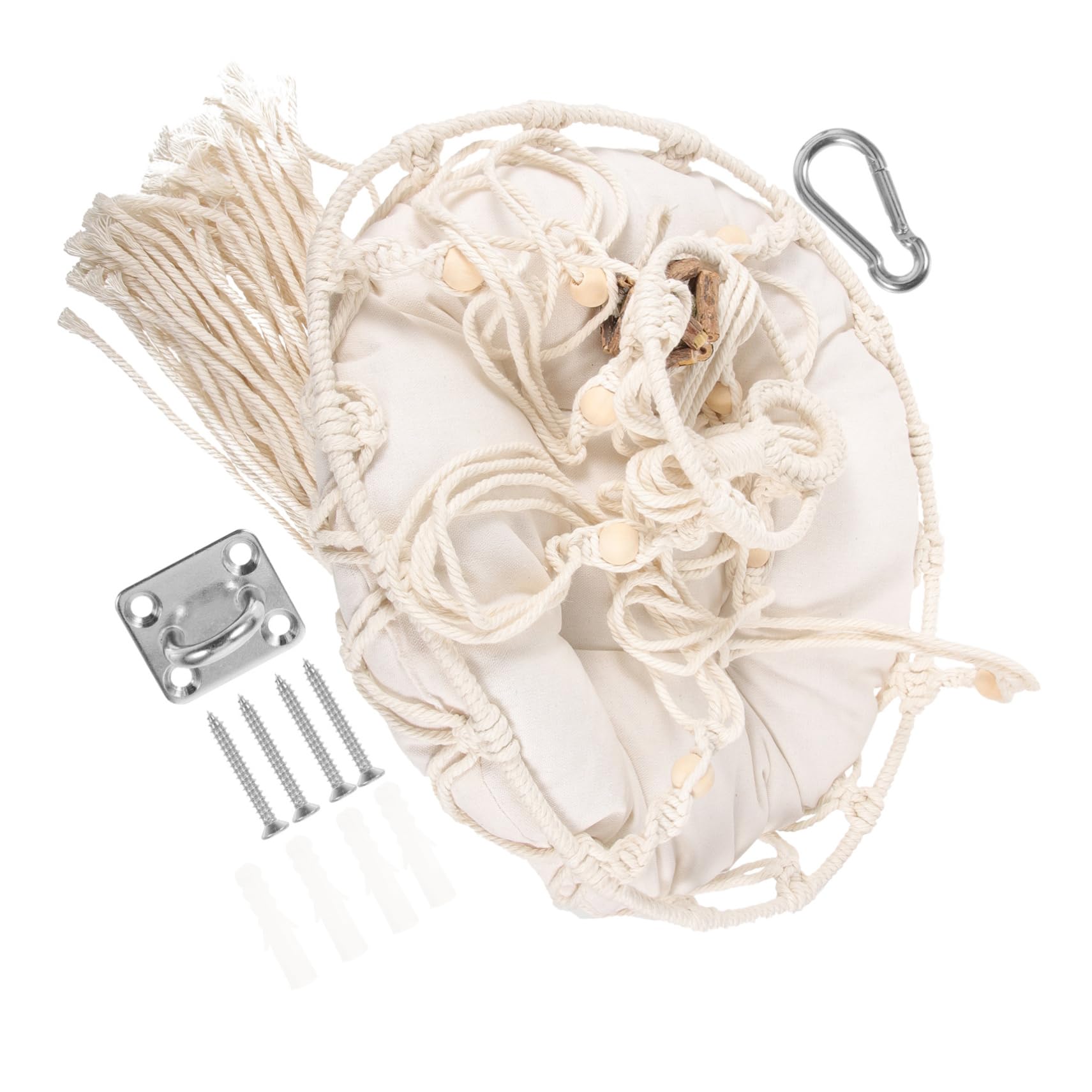 TOYANDONA Amaca per Gatti Intrecciata a Mano, Letto Sospeso Boho