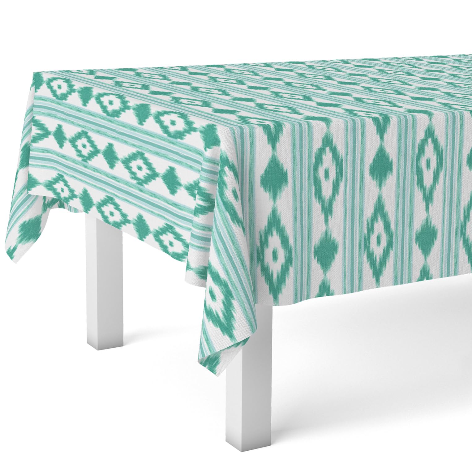 Martina Home MALLORKI TURQUOISE Oilcloth Tablecloth 260 x 140 cm