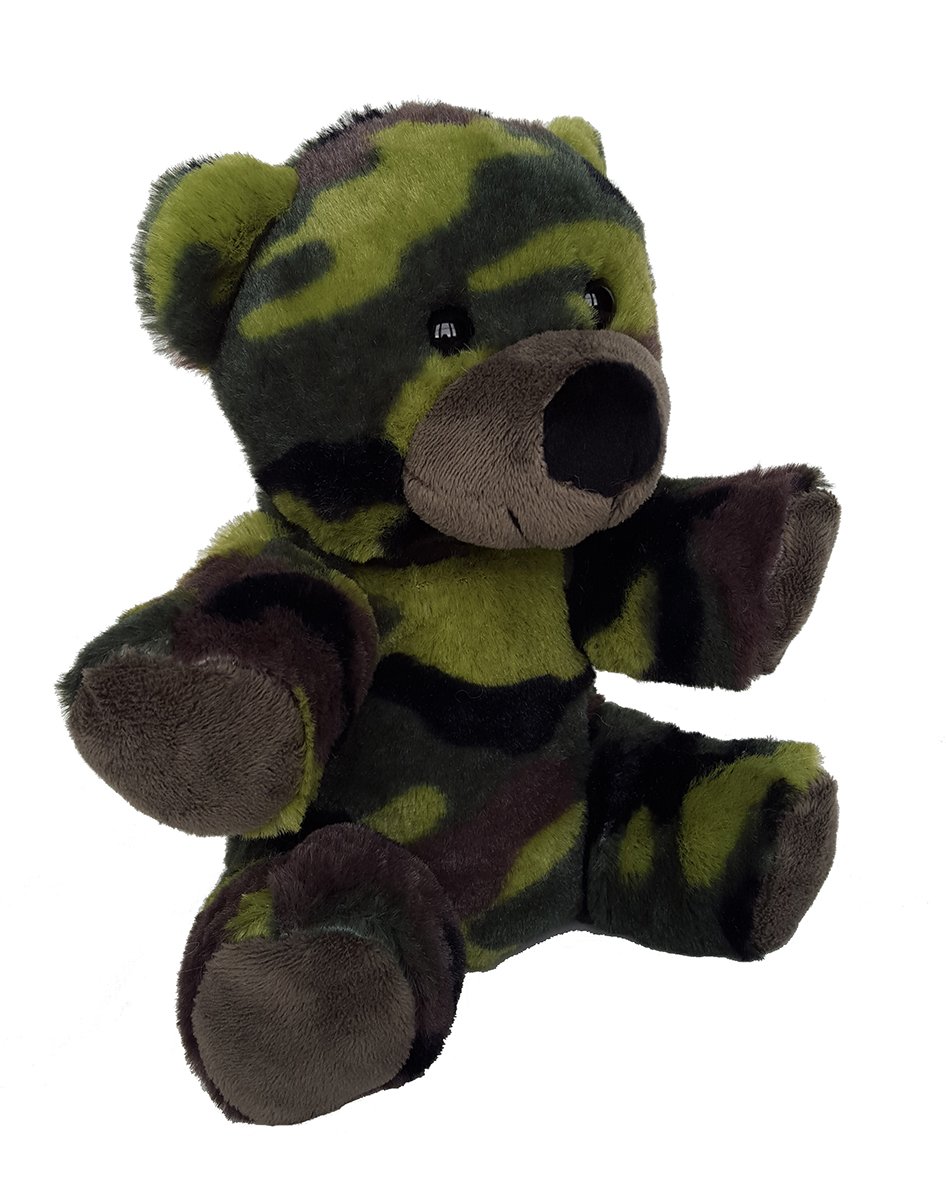 Build a Bear Bearemy Brown/Tan Stuffed Animal Plush Toy 15 Camouflage Pants