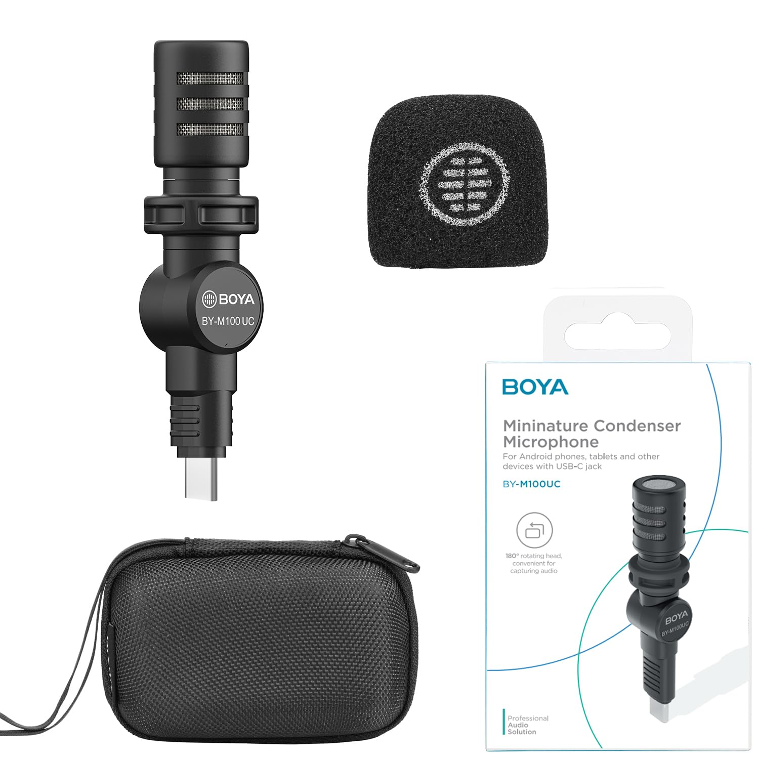 BOYA BY-M100UC Android USB-Cマイク Type-Cコネクタ