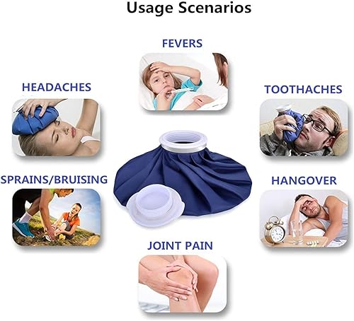 Miniatura 5 de Elitehood Ice Cold Pack - Bolsas de hielo reutilizables, bolsa de agua caliente para lesiones, terapia de calor y frío y alivio del dolor con
