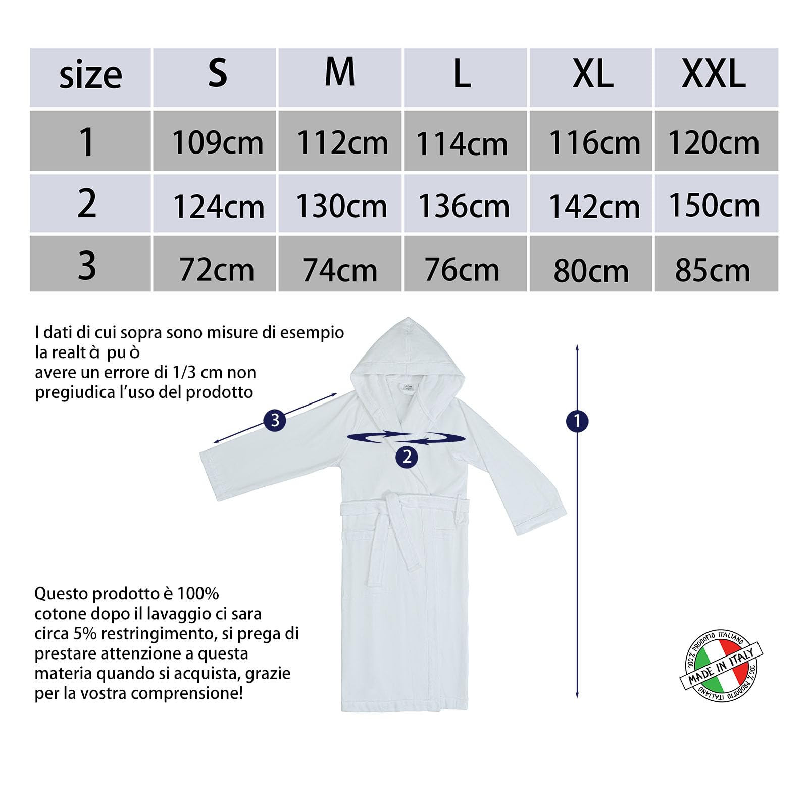 runico Accappatoio Donna Cappuccio - Design e Fabbricazione Italiana, 100% Cotone, Ultra Sottile, Super Assorbente, Anti-Pilling, con 2 Asciugamani Inclusi……