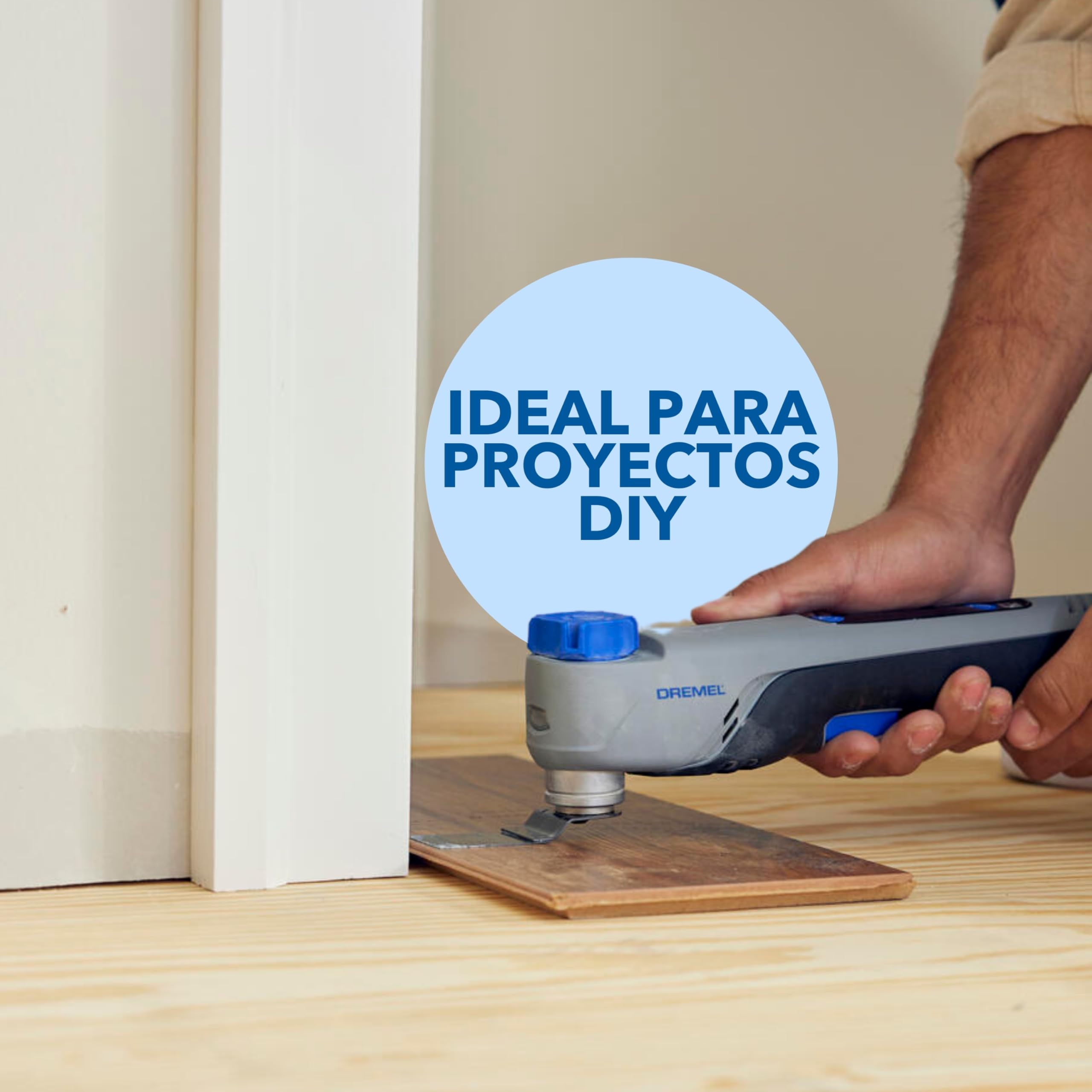 Dremel Blueprint Herramienta 12V Oscilante Multifunción Sin Escobillas con Selector de Aplicación y Velocidad Variable (con hoja de corte y raspado, 6 lijas, almohadilla de lijado, cargador+batería)