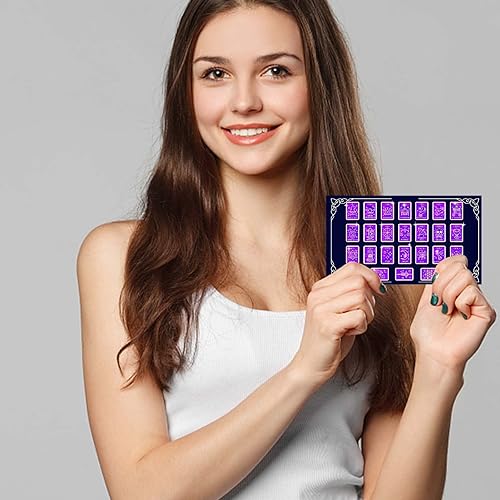 Miniatura 6 de CRASPIRE Tarjetas de tarot, sellos transparentes de silicona para álbumes de recortes, diario, hacer palabras misteriosas de luna mística,