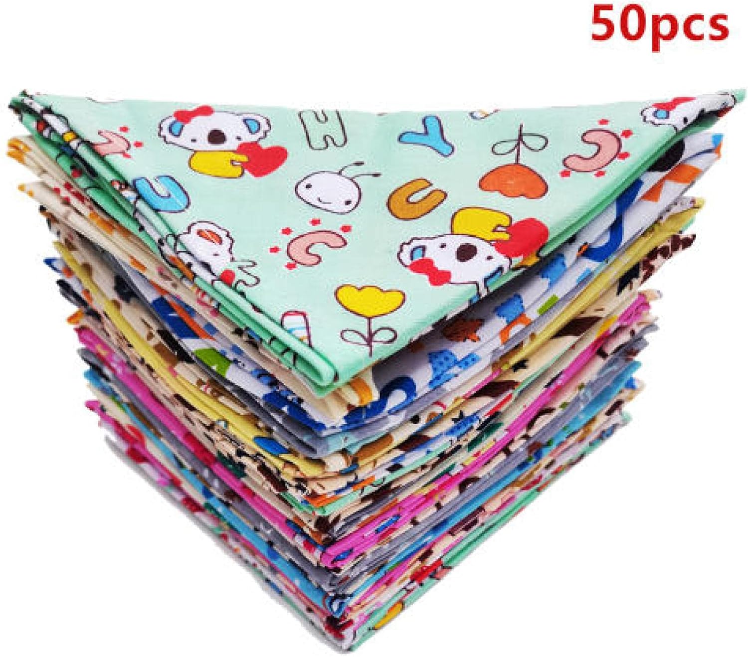 Bandanas For Dogs Dog Bandana For Small Middle Large Dog Adjustable Funny Personalized Bulldog Dog Face Grooming Bandana 50Pcs
