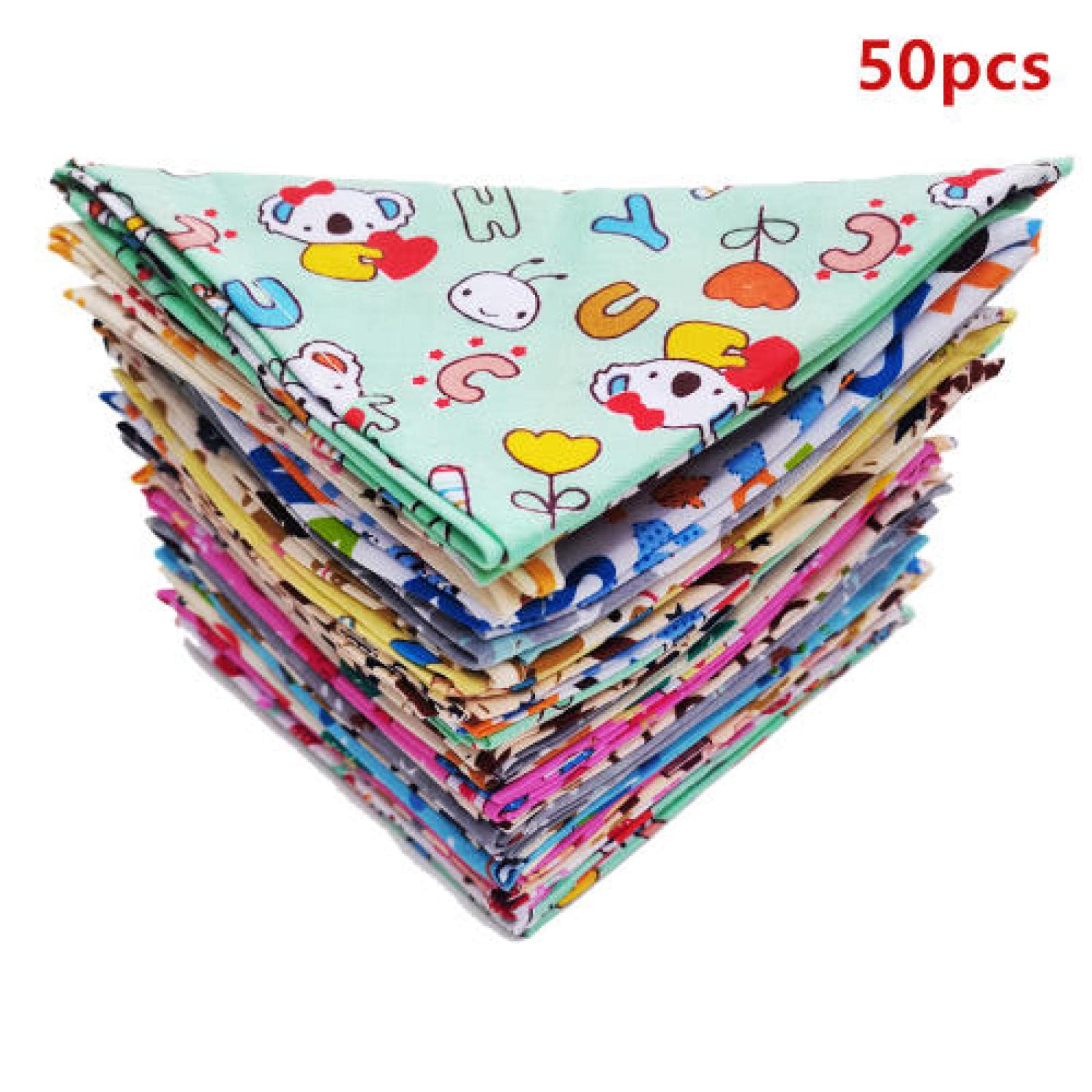 Lot de 50 bandanas pour chiens de petite, moyenne et grande taille réglables