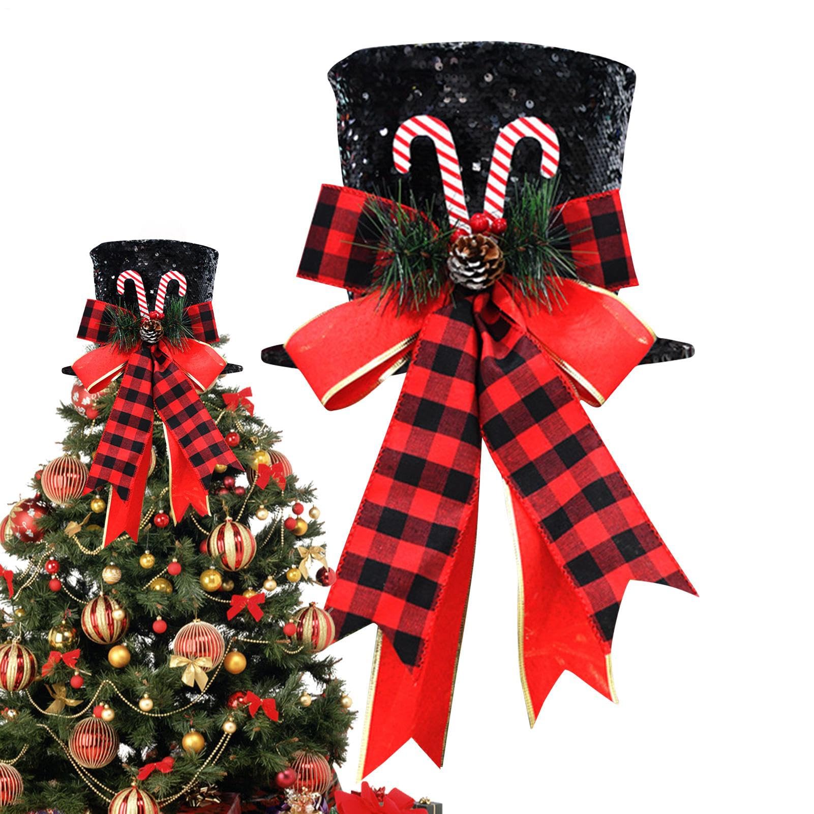 Corona de árbol con lazo para decorar tu salón y darle un toque navideño único