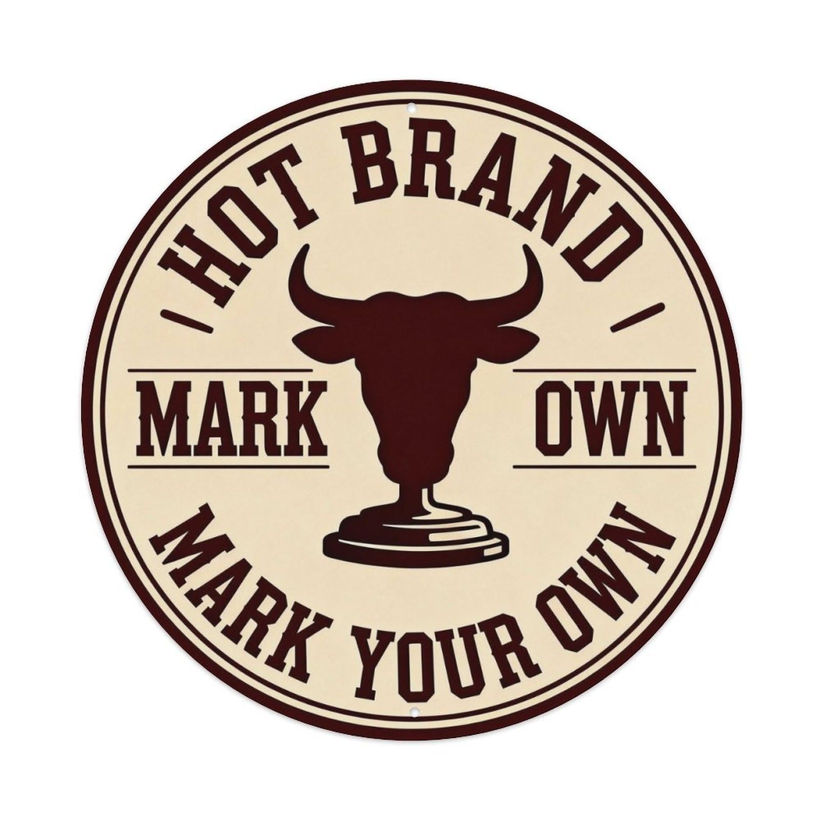 Mark Your Own Metal Tin Sign Plaque