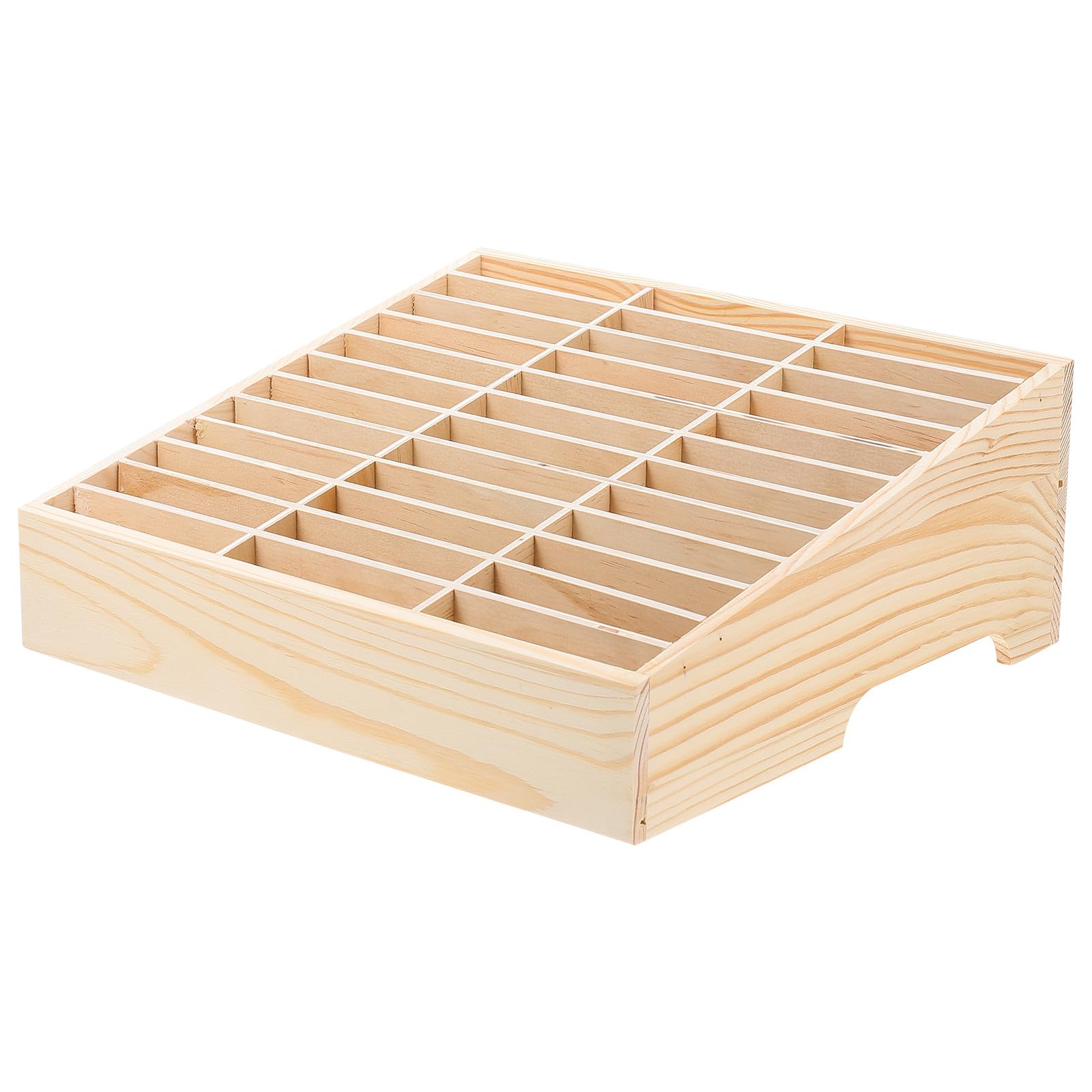 Ipetboom Meeting Room Phone Organizer in Legno 36 Scomparti Multifunzionali per Uffici e Laboratori, Custodia Multi-Griglia per Cellulare e Accessori