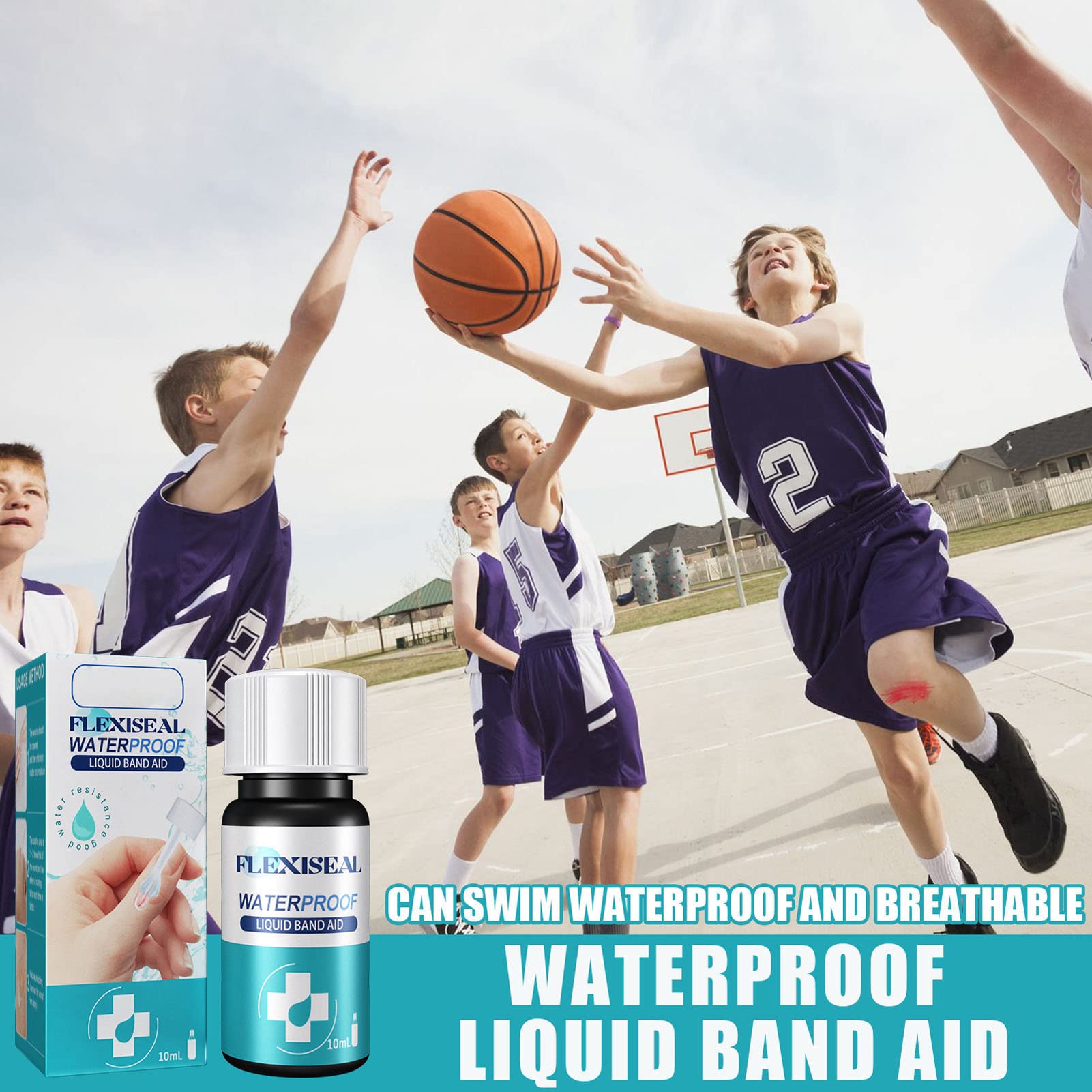 Benda Liquida da 10 Ml, colla Per La Pelle Impermeabile, colla Per Sigillare Le Ferite Barriera Protettiva Per La Pelle Benda Liquida Portatile Per La Pelle Piccoli Tagli E Ferite Guarigione dei Graff