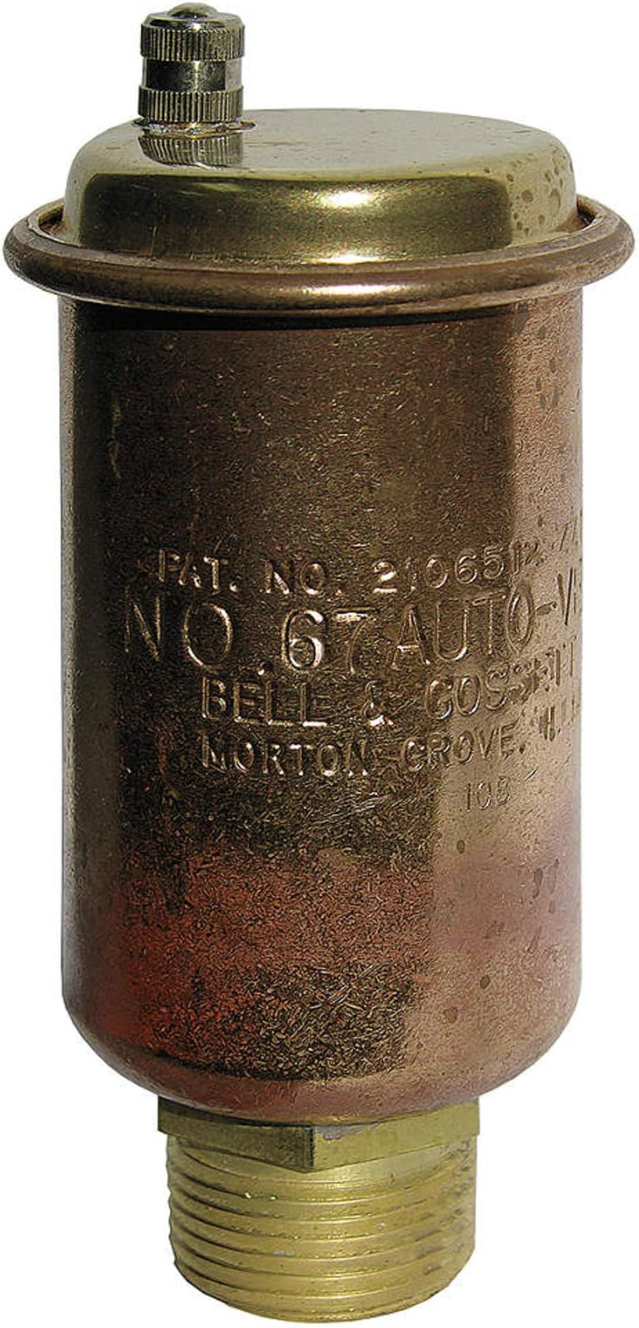 Automatic Air Vent, Brass, 1/8 MNPT