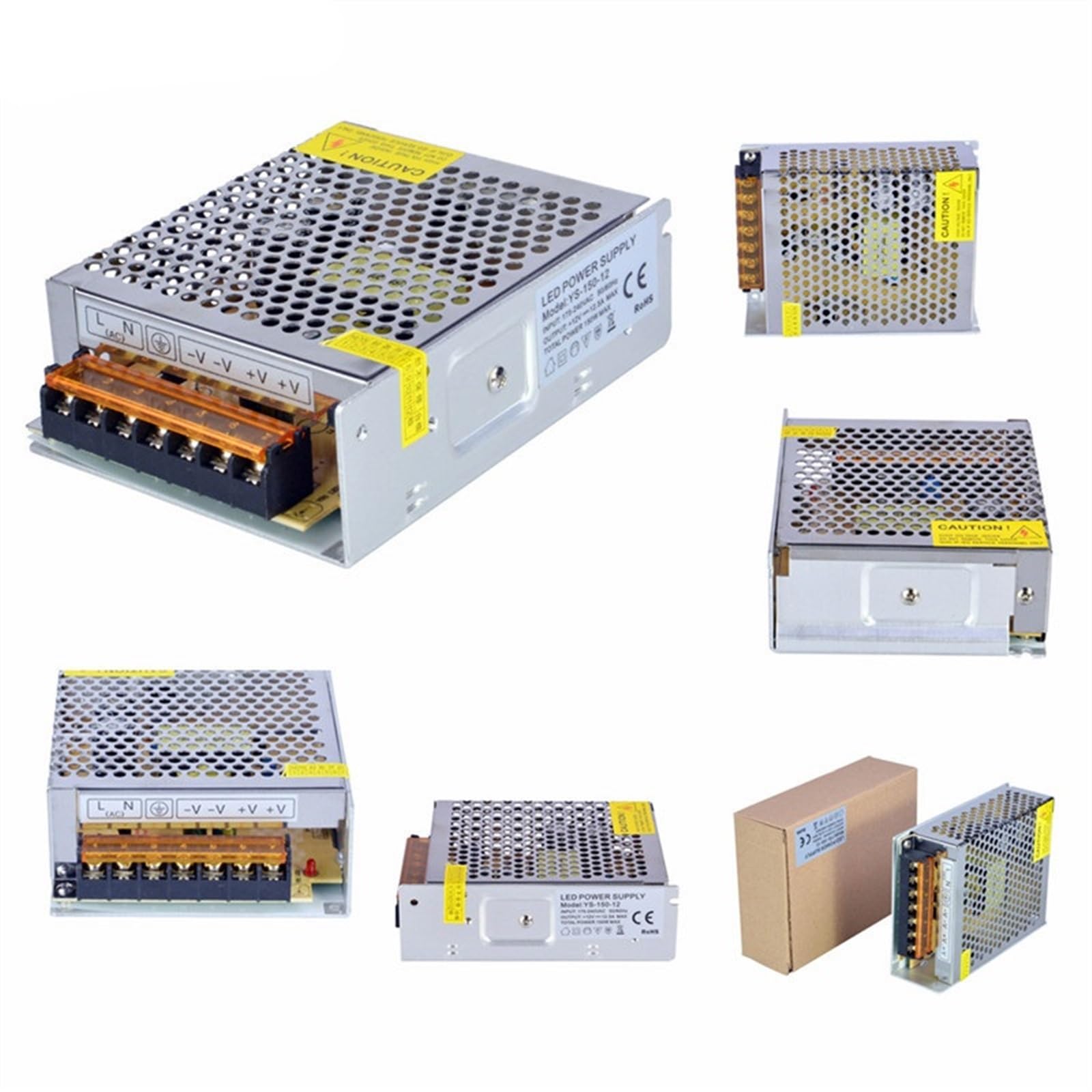 Driver LED 12V 20A 250W Alimentatore Switching di Tensione 220V 230V AC-DC trasformatore di Illuminazione Scatola Intera