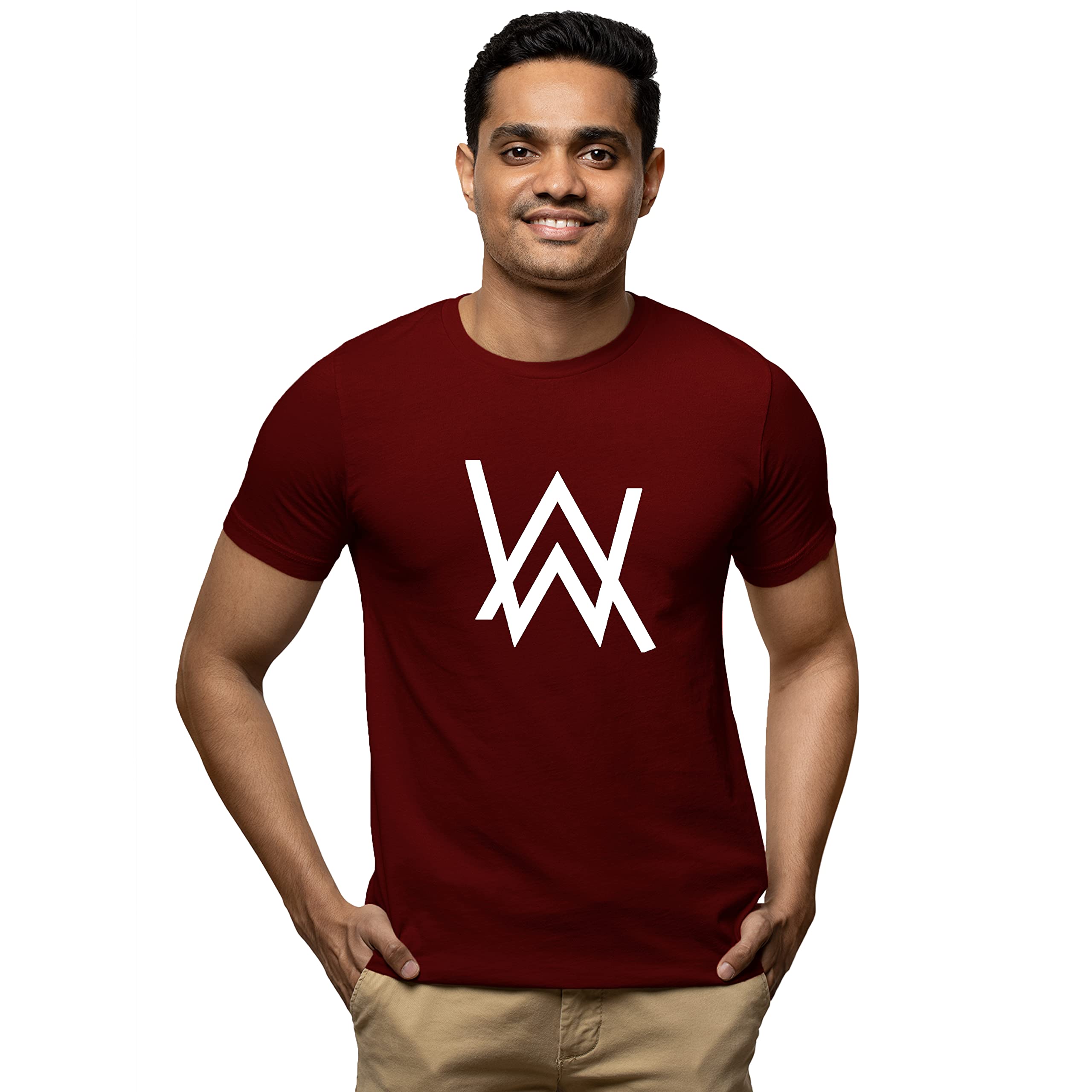 FASHION AND YOUTHRegular Fit Stylish Unisex Graphics Printed Casual Wear Round Neck Half Sleeve Alan Walker T-Shirts