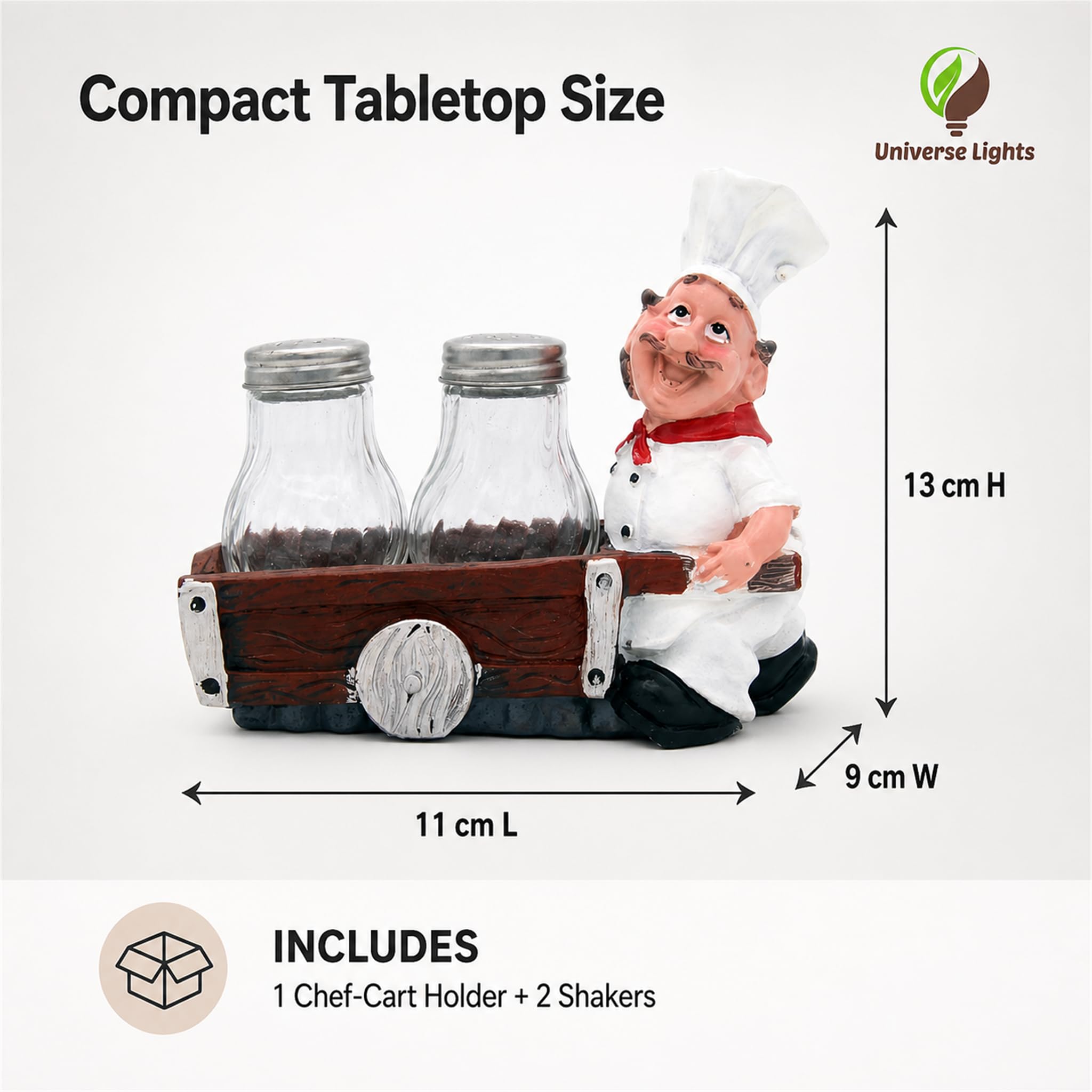 Chef Salt & Pepper Shaker Set - Decorative Tableware -5 Chef Salt & Pepper Shaker Set - Decorative Tableware -5