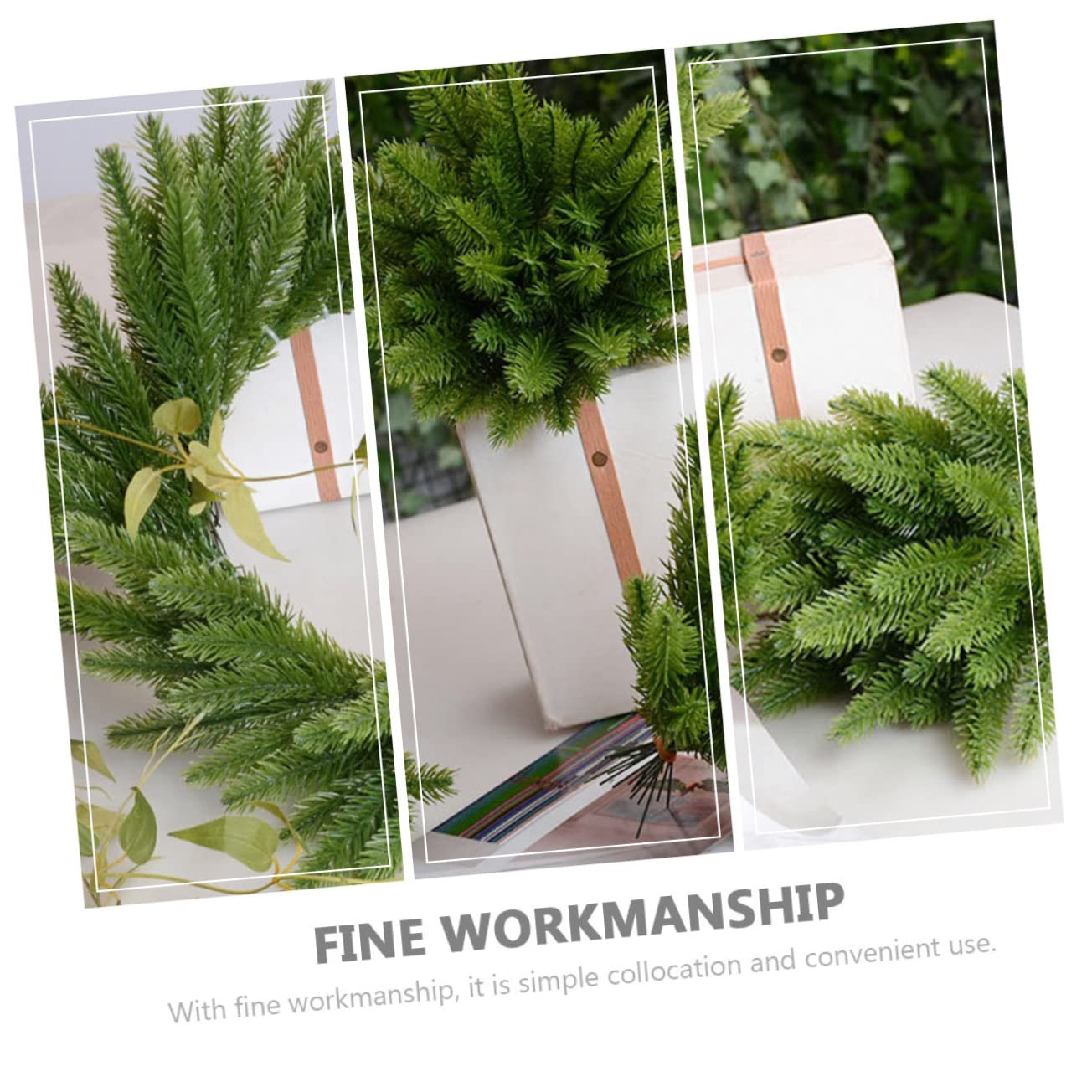 STOBAZA 60stücke Künstliche Tannennadeln Für Weihnachten Lebendige Dekorationen Für Christbaum Tischdeko Und -projekte Für Festlichkeiten Und Feiern