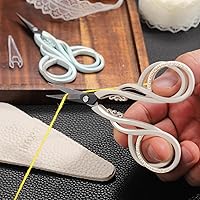 Vista 5 de Tijeras de costura pequeñas, tijeras de precisión de punta afilada para manualidades, costura, bordado, punto de cruz, detalle de ganchillo, corte