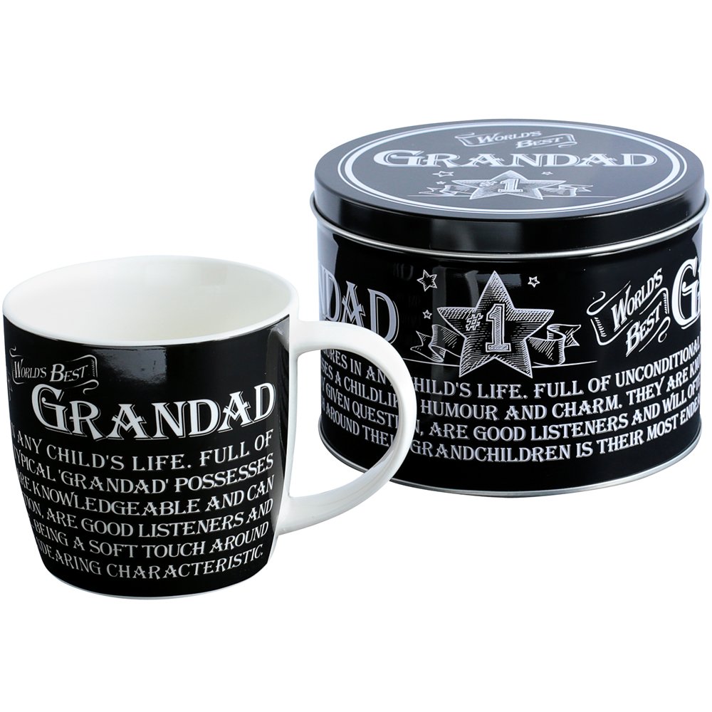 Ultimate Gift For Man  Black  - Grandad Mug In Tin in Size 8825, Sports Direct