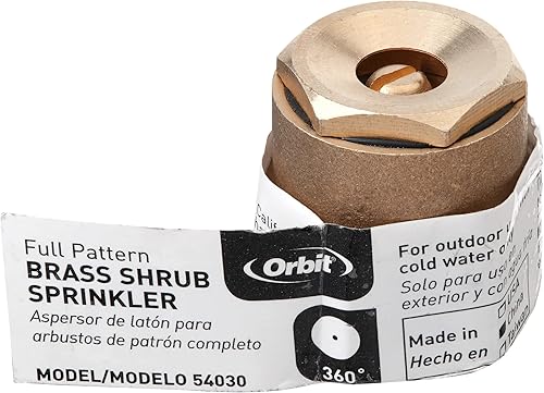 Miniatura 9 de Orbit 54032 Sistema de aspersión de latón con patrón de 90 grados