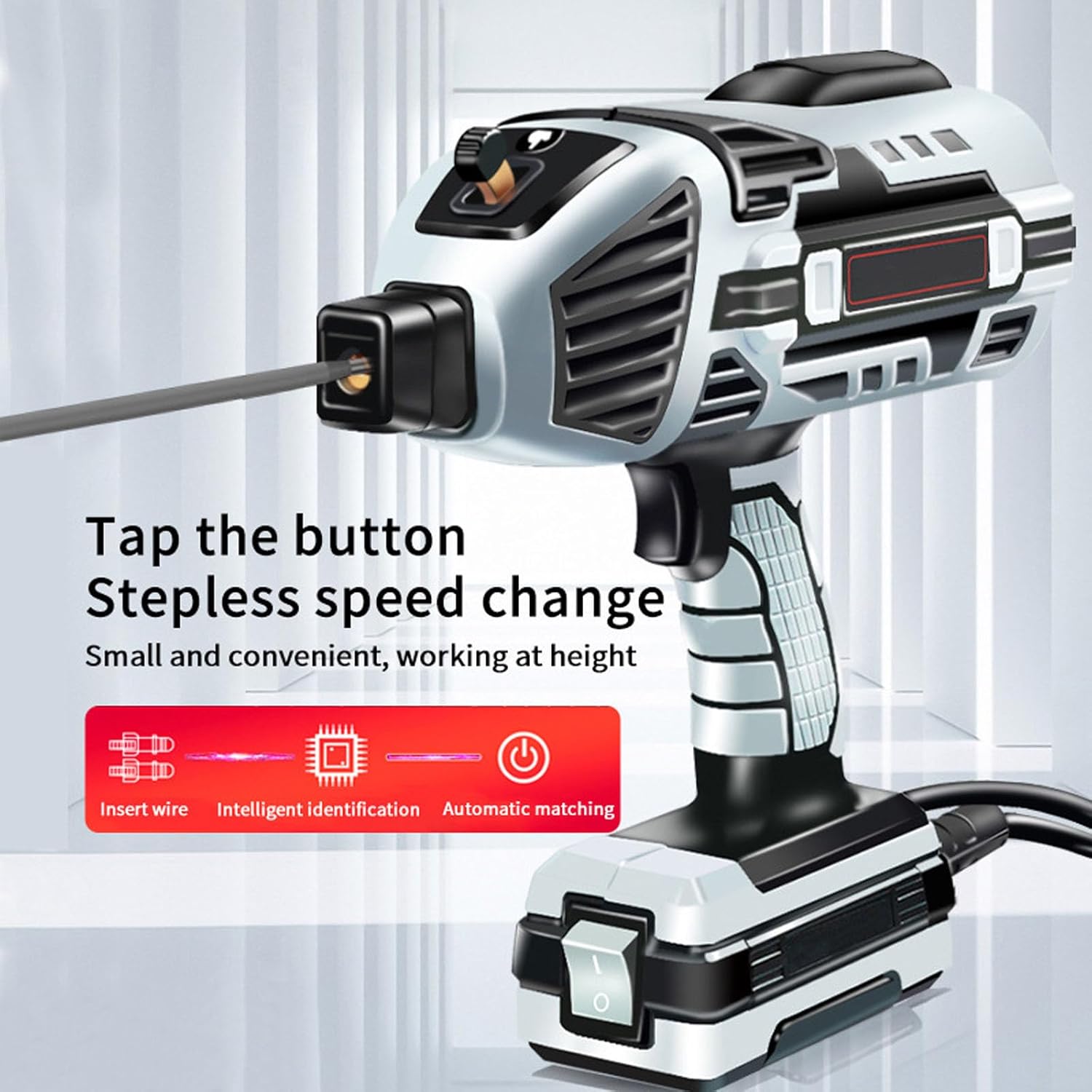 Saker Portable Welding Machine, 6 Gears 20-120a, for 1/16-1/8 Welding Rods, Sakerplus Handheld Welder (Green)