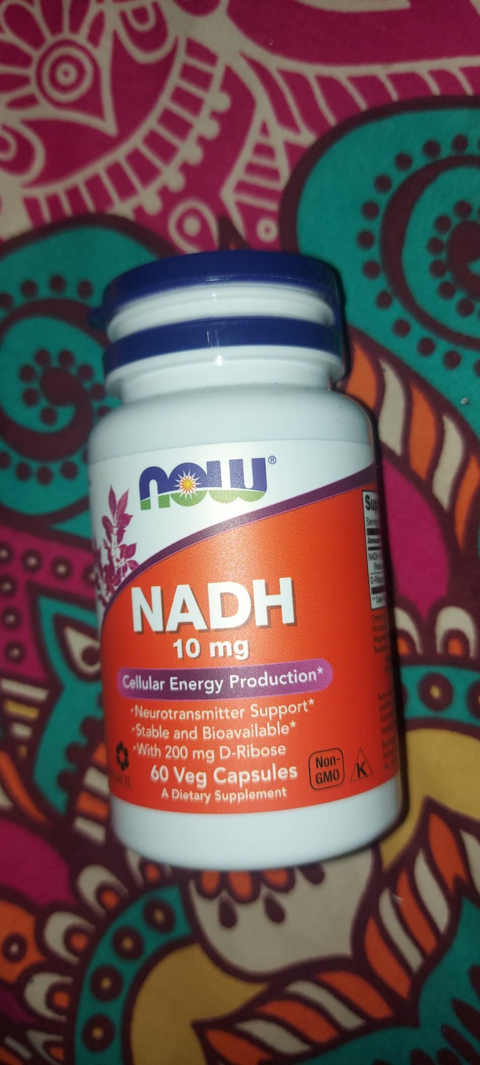 NOW NADH 10 mg,60 Veg Capsules : Amazon.com.mx: Salud y Cuidado Personal