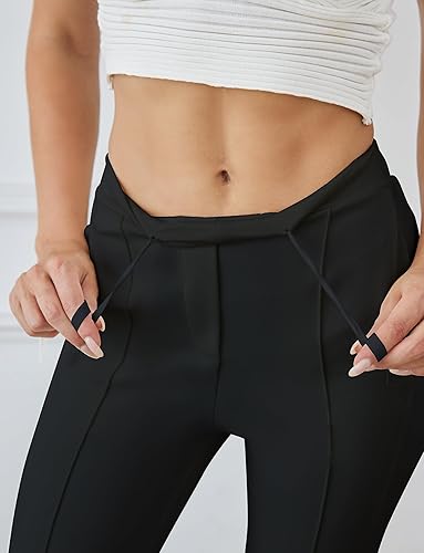 Miniatura 4 de Houmous S-XXL Pantalones de vestir elásticos para mujer con entrepierna de 29, 31, 33, 35 pulgadas