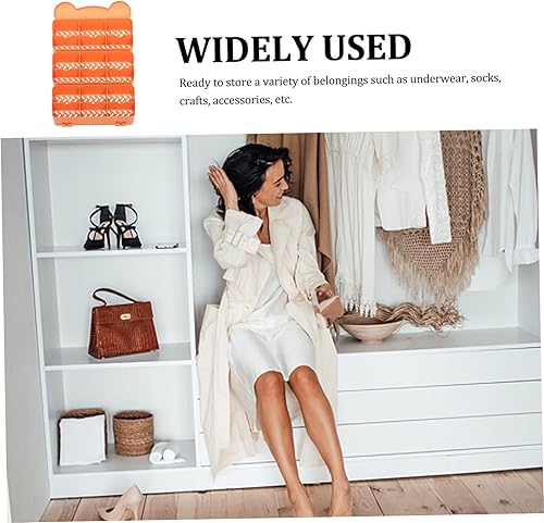 Miniatura 8 de ABOOFAN Caja de almacenamiento de calcetines, organizadores de armario y almacenamiento para colgar ropa interior, divisores de ropa interior,