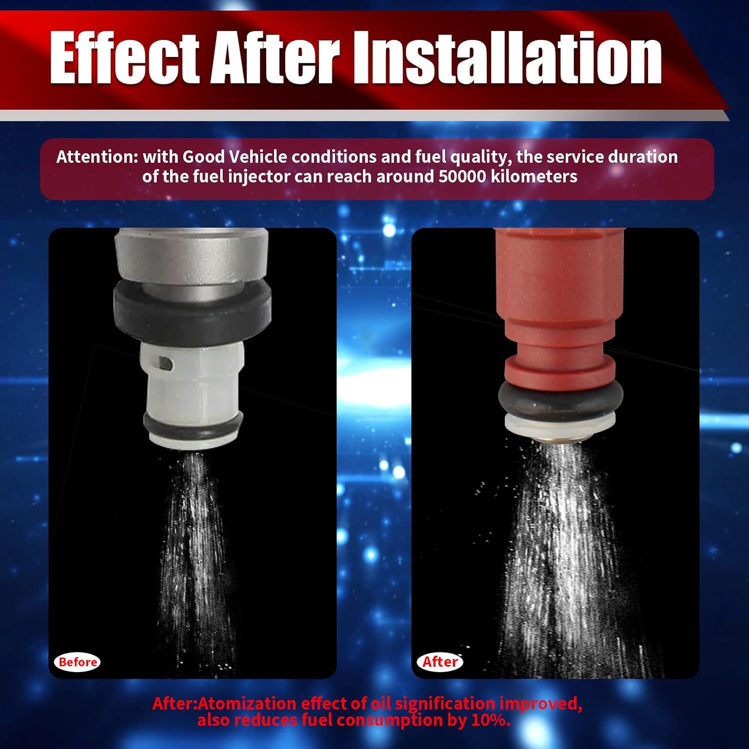 Set of 8 Fuel Injectors 0280155934 Replacement Compatible with Dodge Ram 1500 2500 3500 Van Pickup Dakota Durango 3.9L 5.2L 5.9L V6 V8 - Replaces RL031740AA 53031740AA FJ437 0280155934