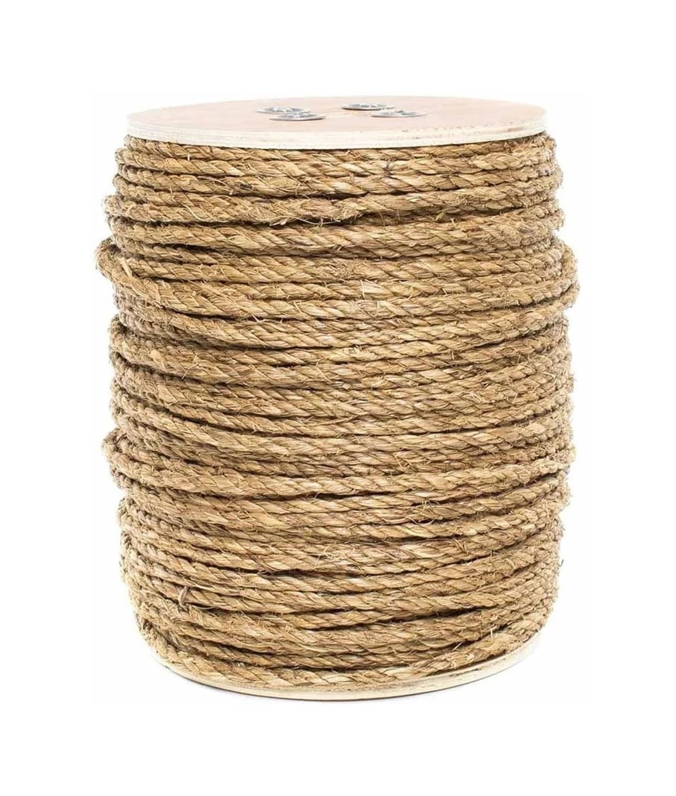 Twine Jute Rope 3 Strand Rolls Hemp Twisted Cord Macrame String DIY Basket Craft Cat Pet Scratching Handmade Decor 6mm 10mm(6mm 10m)
