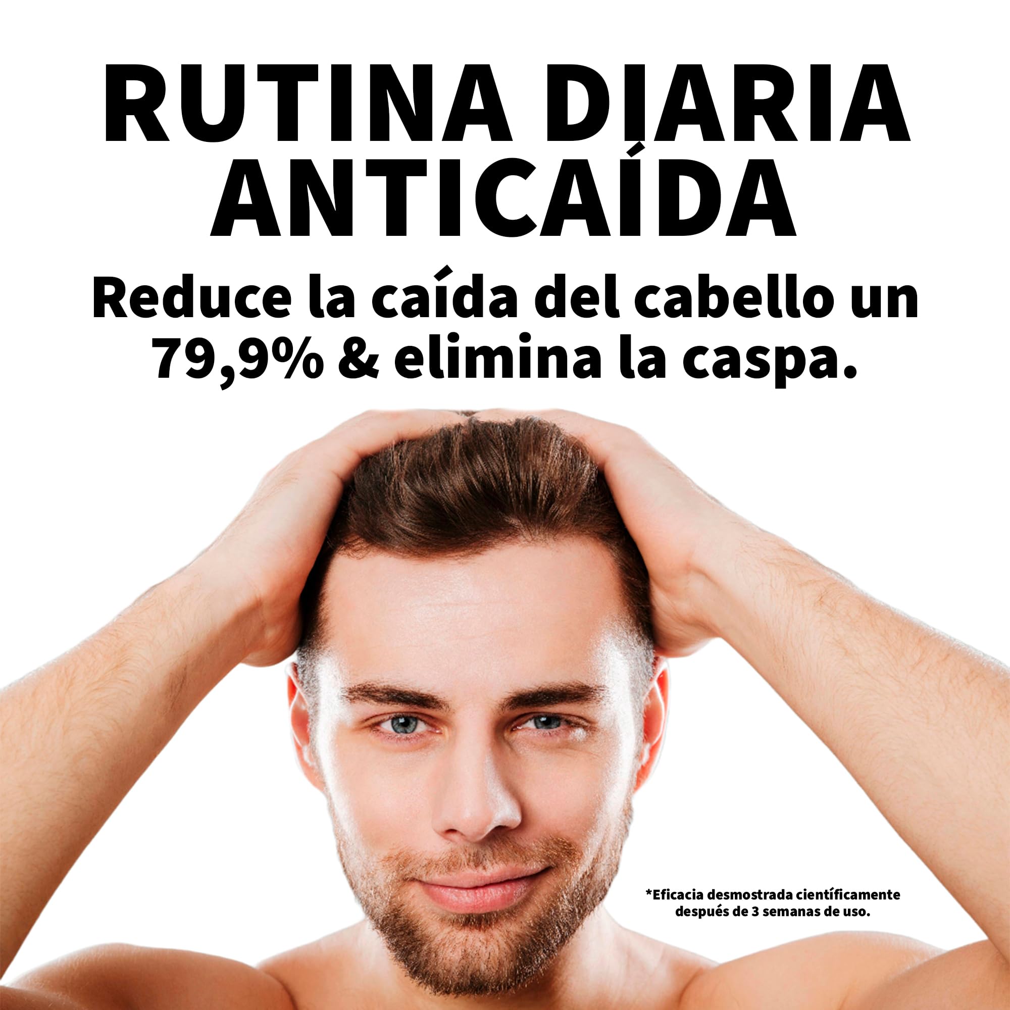 Champú de Cebolla, Cafeína y Ricino Control Antigrasa | Estimulador de Crecimiento Capilar | Anticaída | Seborregulador | Anticaspa, Negro, 2000 ml