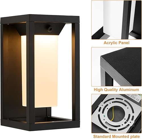 Miniatura 4 de LMP Lámparas de pared para exteriores del atardecer al amanecer, luces de porche, luz de pared antioxidante, lámpara de pared exterior, lámpara de