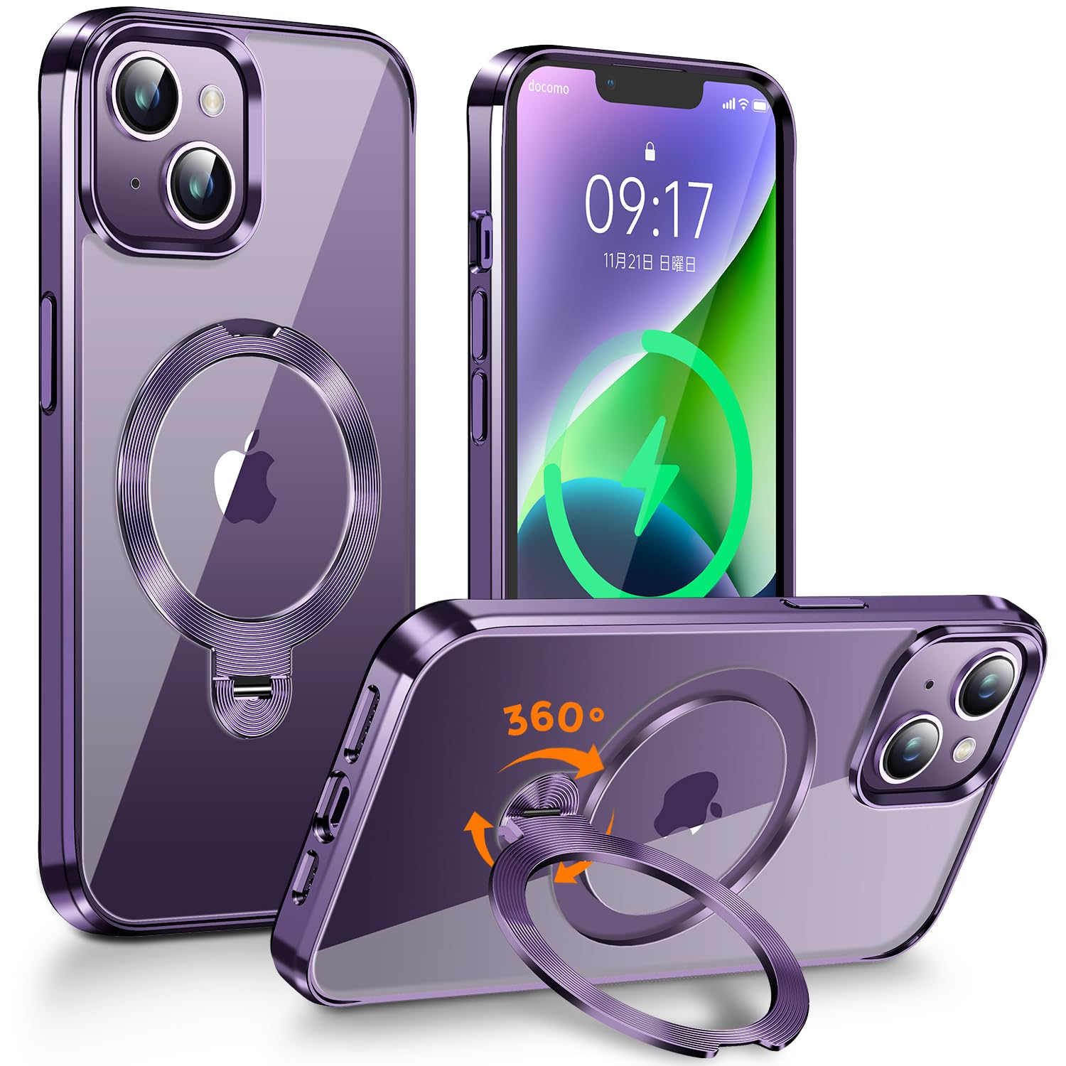 Amazon.co.jp: 【360°回転無制限・縦横両対応】FONKCASE iPhone