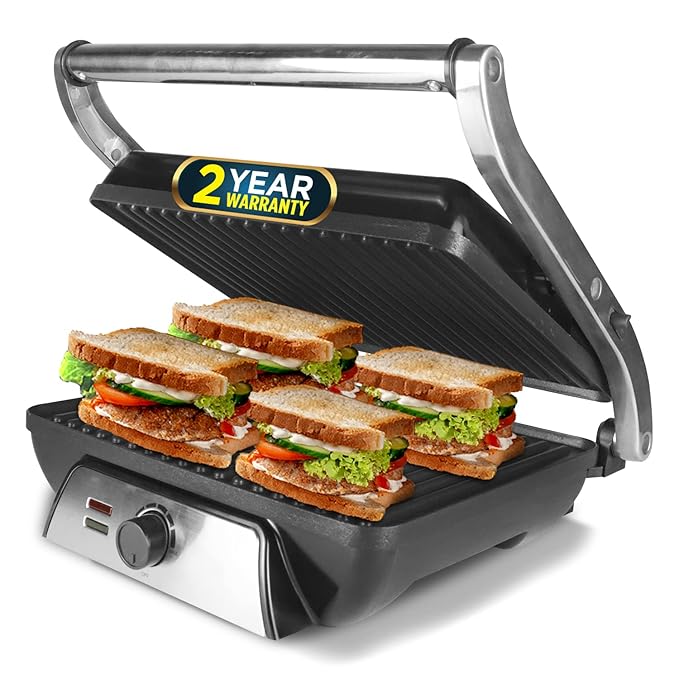 Buy iBELL SM1201G Sandwich Maker Grill and Toast Electric, 2000W, Big