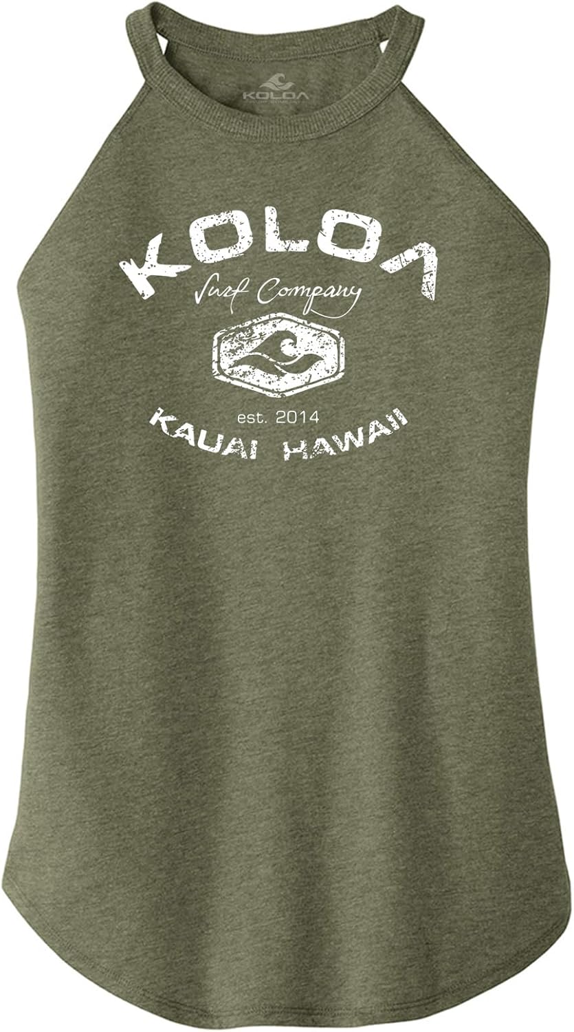 Koloa Surf Ladies Vintage Arch Perfect Blend Rocker Tank Sizes XS-4XL