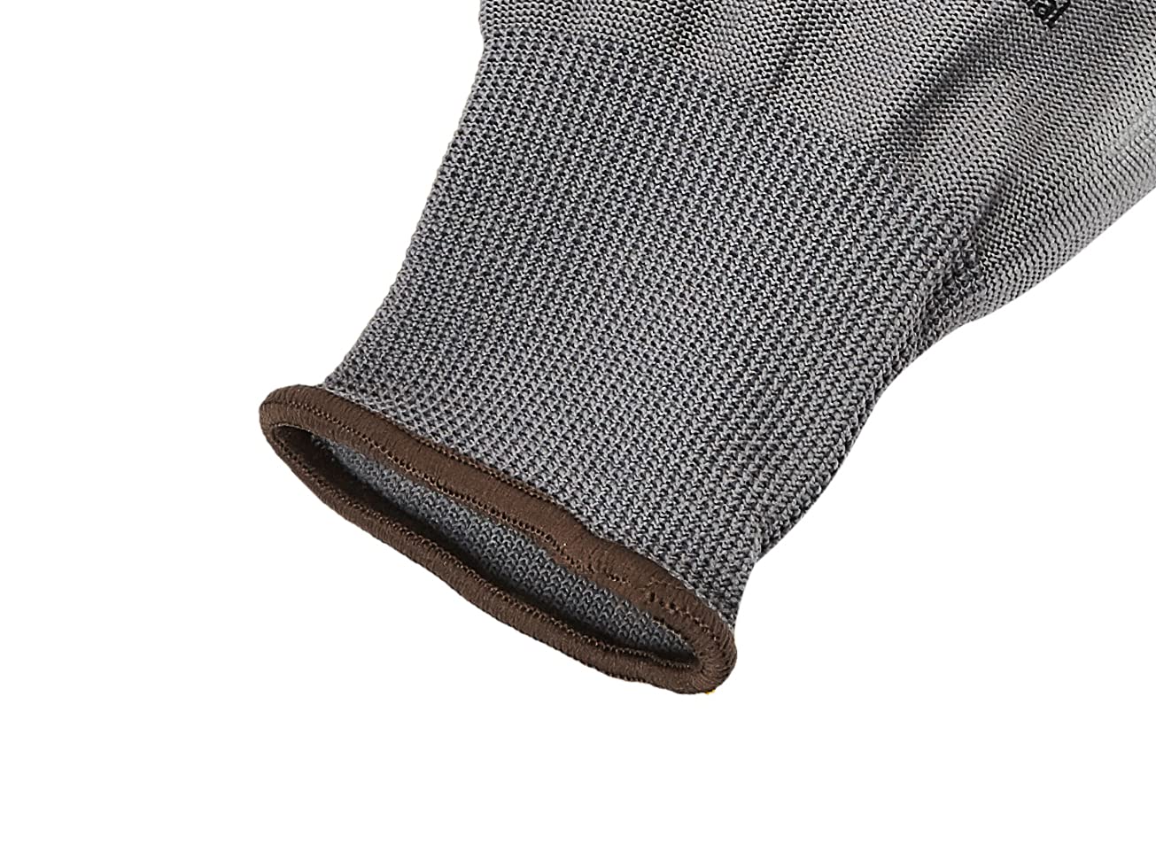 AmazonCommercial 13G Polyester & PU Coated Gloves (Grey), Size L, 12 Pairs