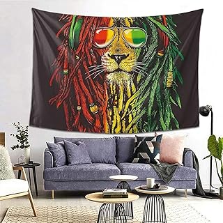 PATINISA タペストリー インテリア 壁掛け レゲエラスタライオン 壁飾り 家 リビングルーム ベッドルーム 部屋 おしゃれ飾り 200x150cm