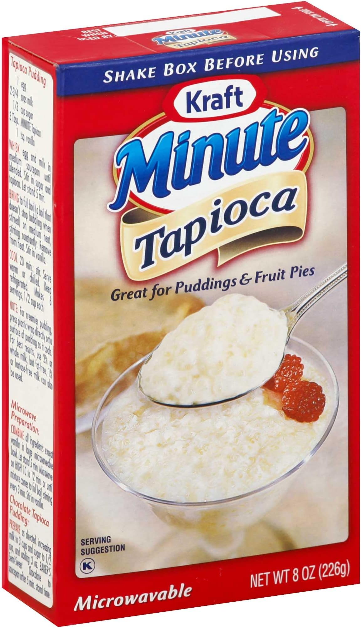 Kraft Minute Tapioca (12 ct Pack, 8 oz Boxes)