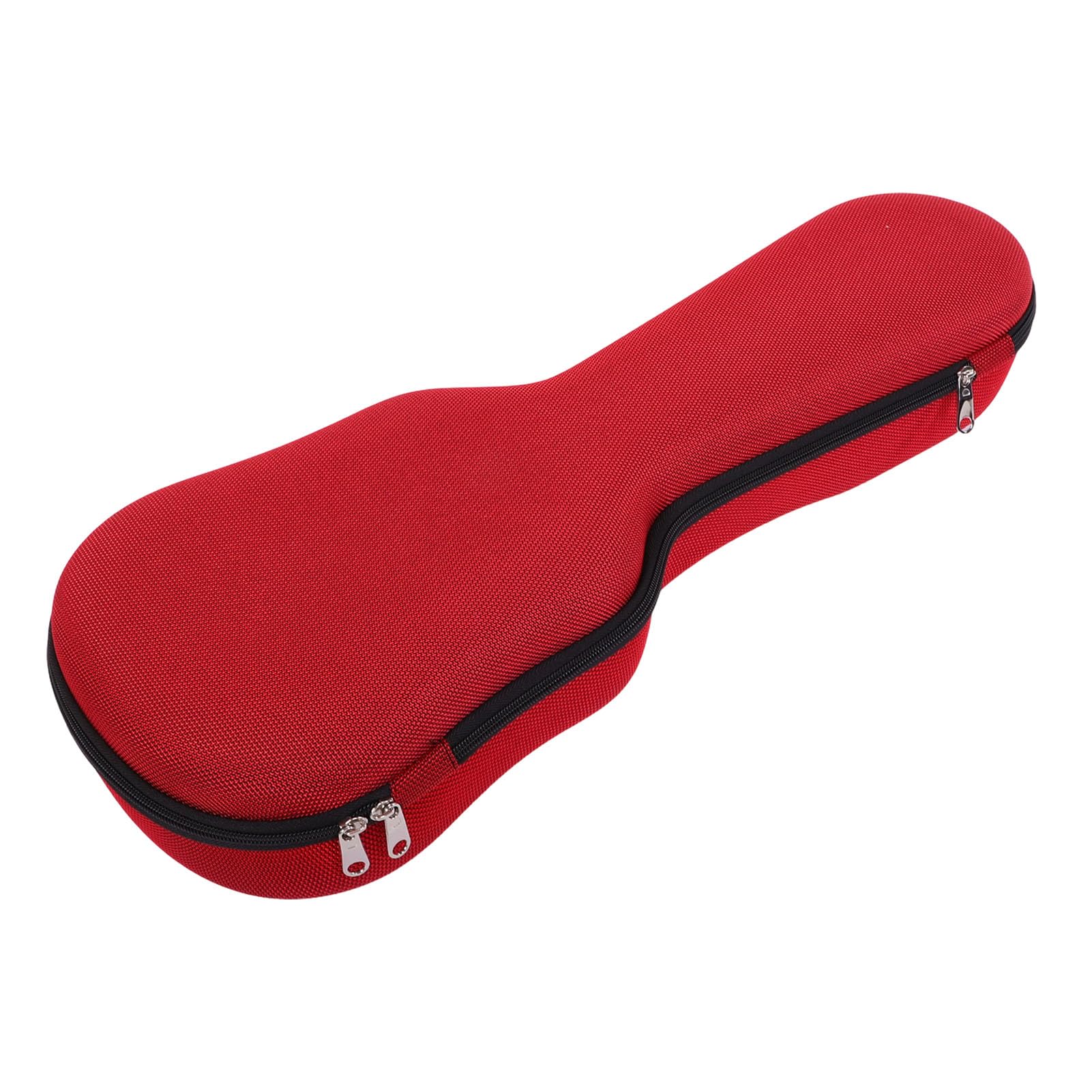 Generic Ochronna Torba na gitarę akustyczną 21" z Pluszowym Wnętrzem dla Entuzjastów Ukulele (czerwony)