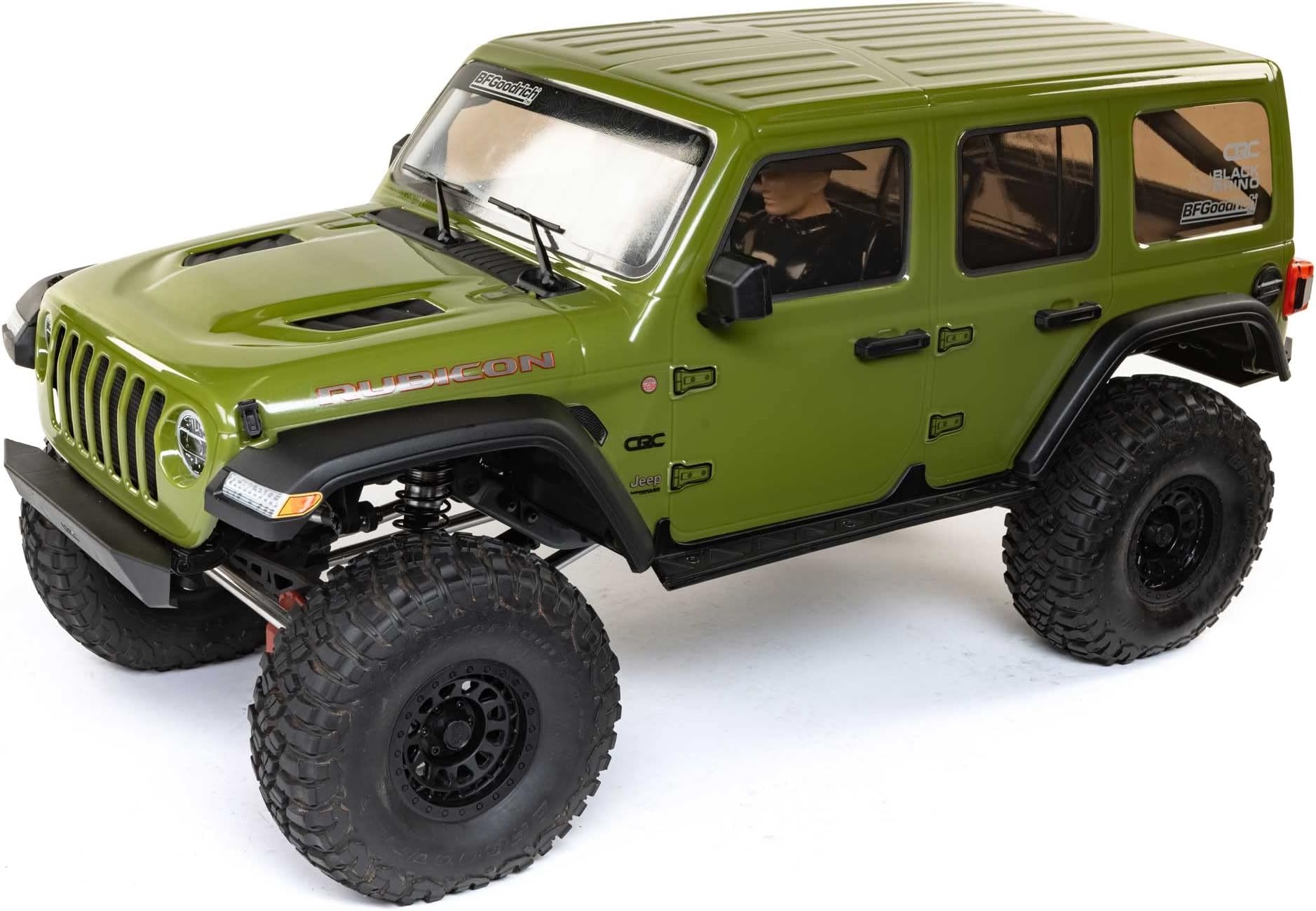 RC Truck 1/6 SCX6 Jeep JLU Wrangler 4WD Rock Crawler RTR (Batteries and Charger Not Included): Green, AXI05000T1