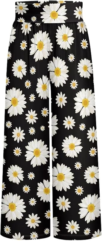 Ystardream Wide Leg Trouser Pants for Women Casual Daily Size S-3XL