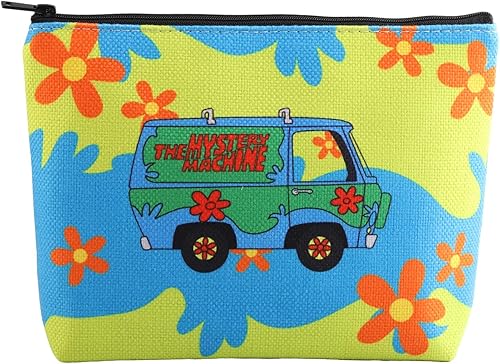 Bolsa de maquillaje de película de dibujos animados, máquina misteriosa, bolsa de maquillaje misteriosa, regalo para mejor amigo, bolsa de