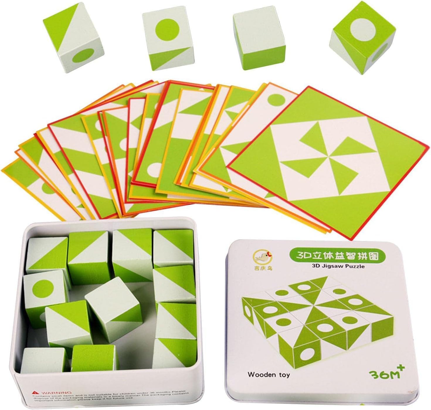 Kriq Cube Building Blocks Puzzle Toy Block Matching Card Challenge Game & Brain Game Learning, Educational Cube for Family Night, Match Puzzles Geometric Educational Toys for Kids [3 Year up Kids] (B0DCC45X7Y) Amazon Price History, Amazon Price Tracker